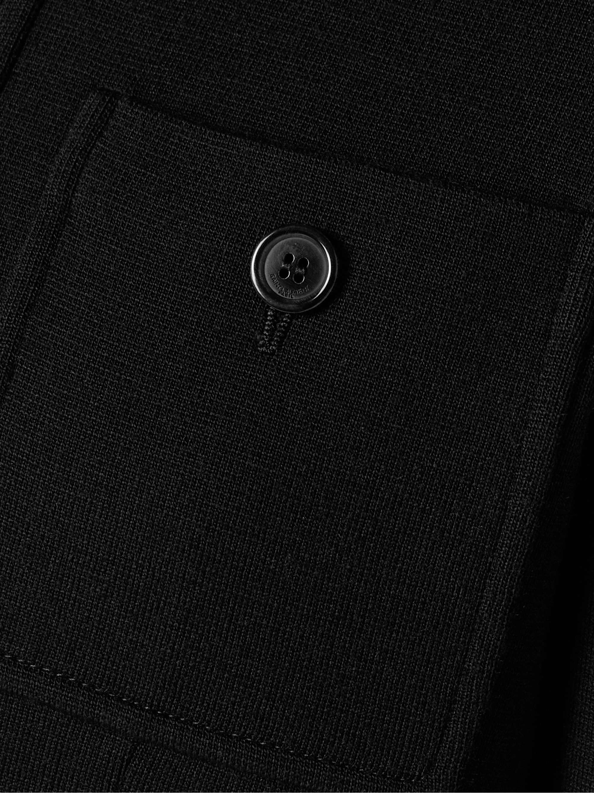 Cropped wool-blend jacket view