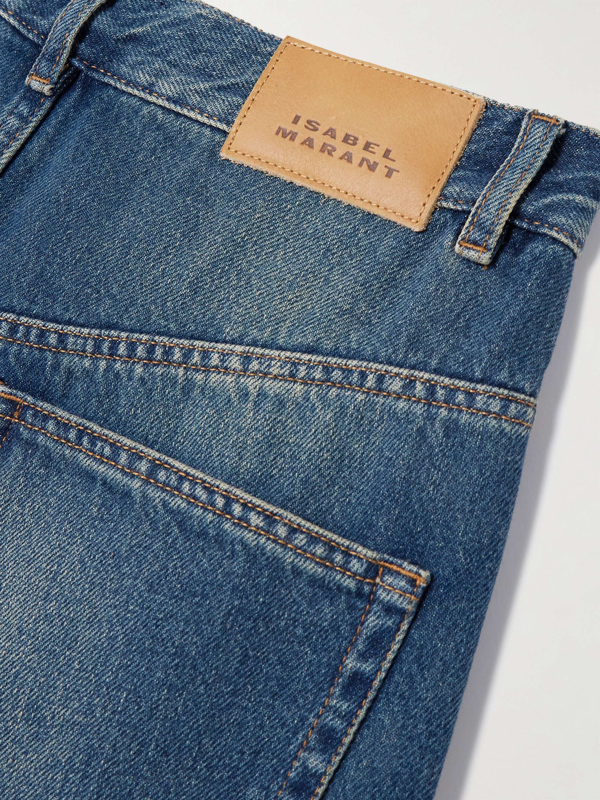 Joanny mid-rise wide-leg jeans view