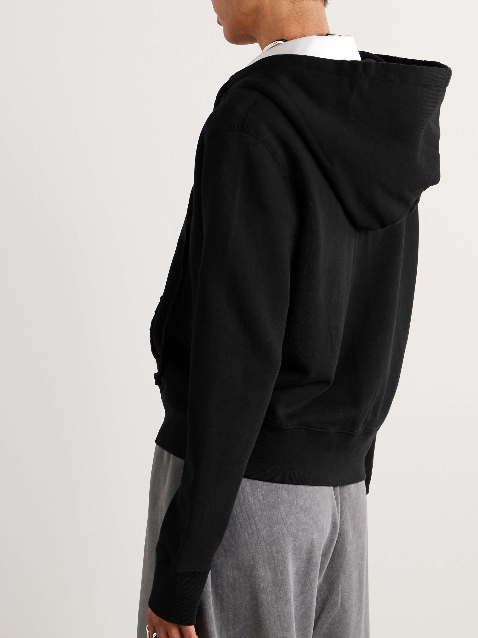 Callie cotton-jersey hoodie view