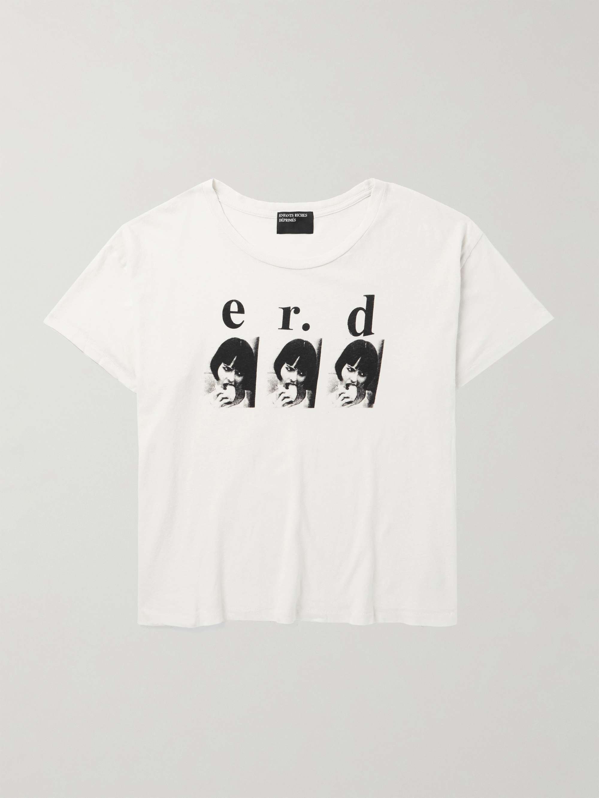 Louise Eats Sandwich Cropped Logo-Print Cotton-Jersey T-Shirt view
