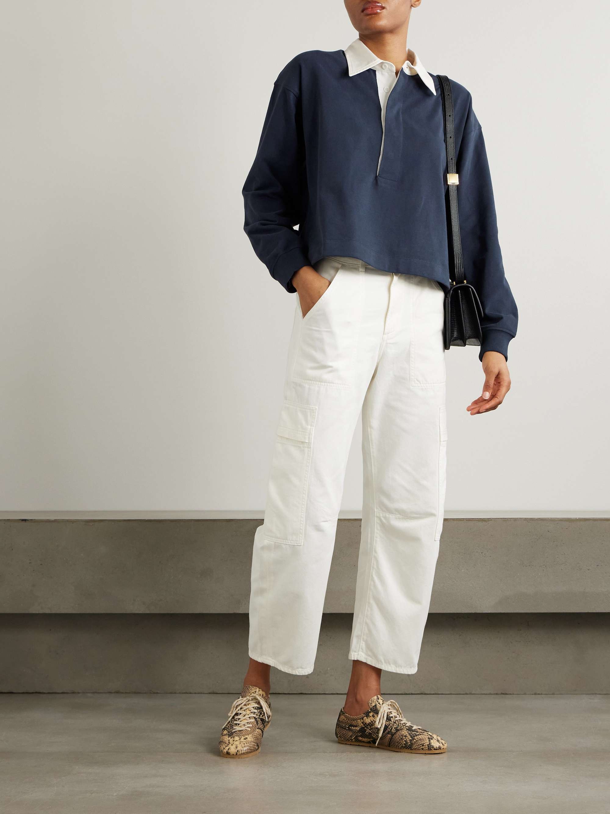 Marcelle cotton tapered cargo pants view