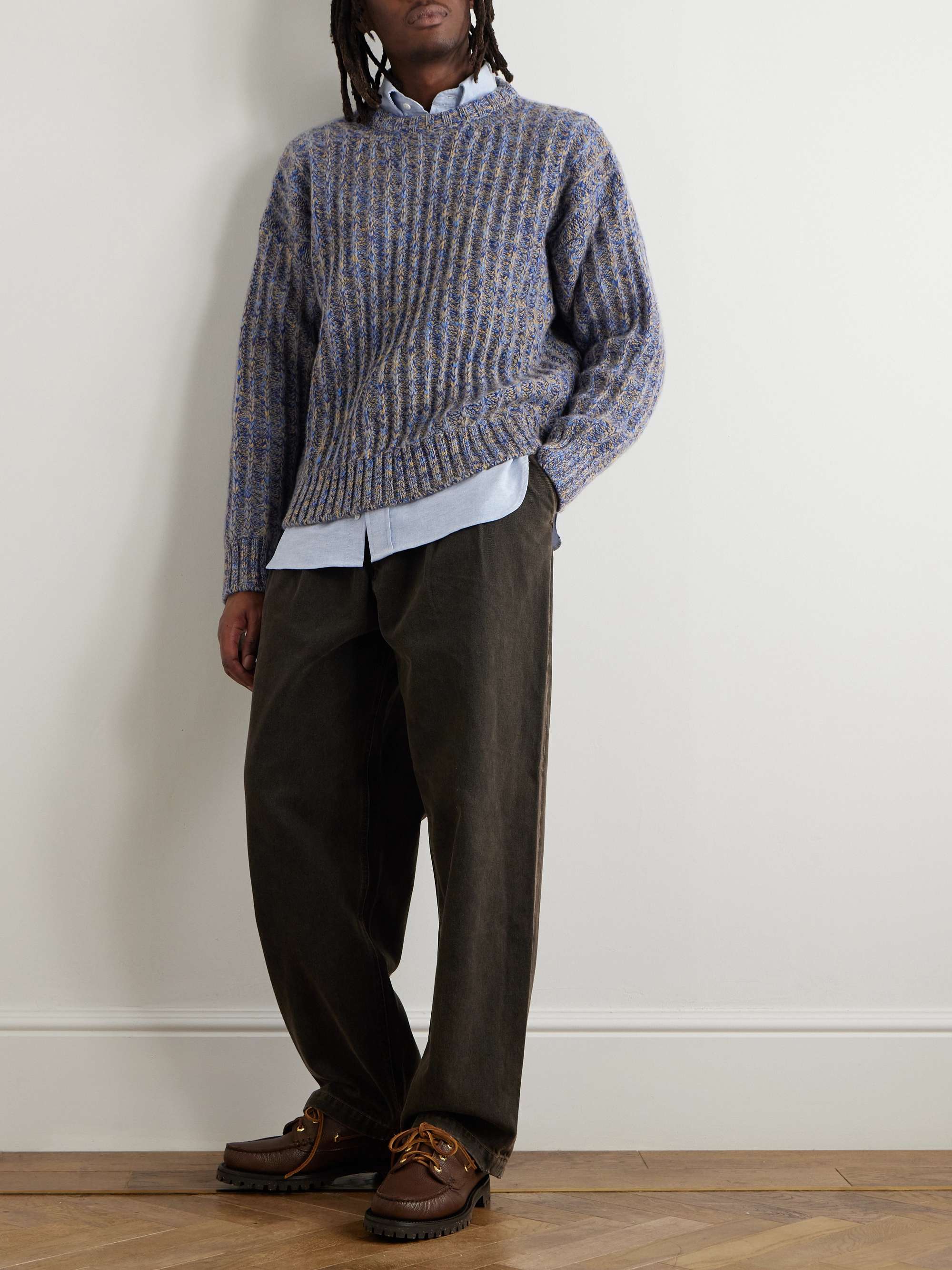 Vela Ribbed Wool and Cashmere-Blend Sweater view