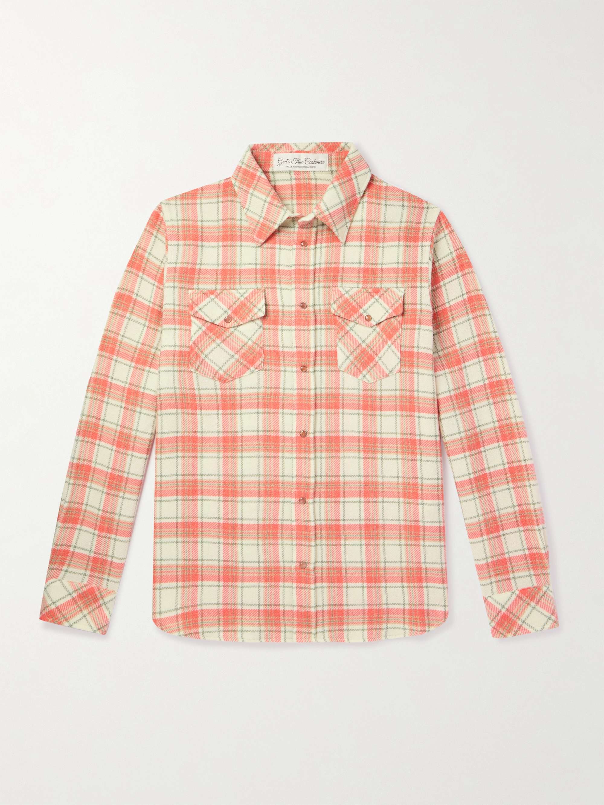 Checked Cashmere Shirt view