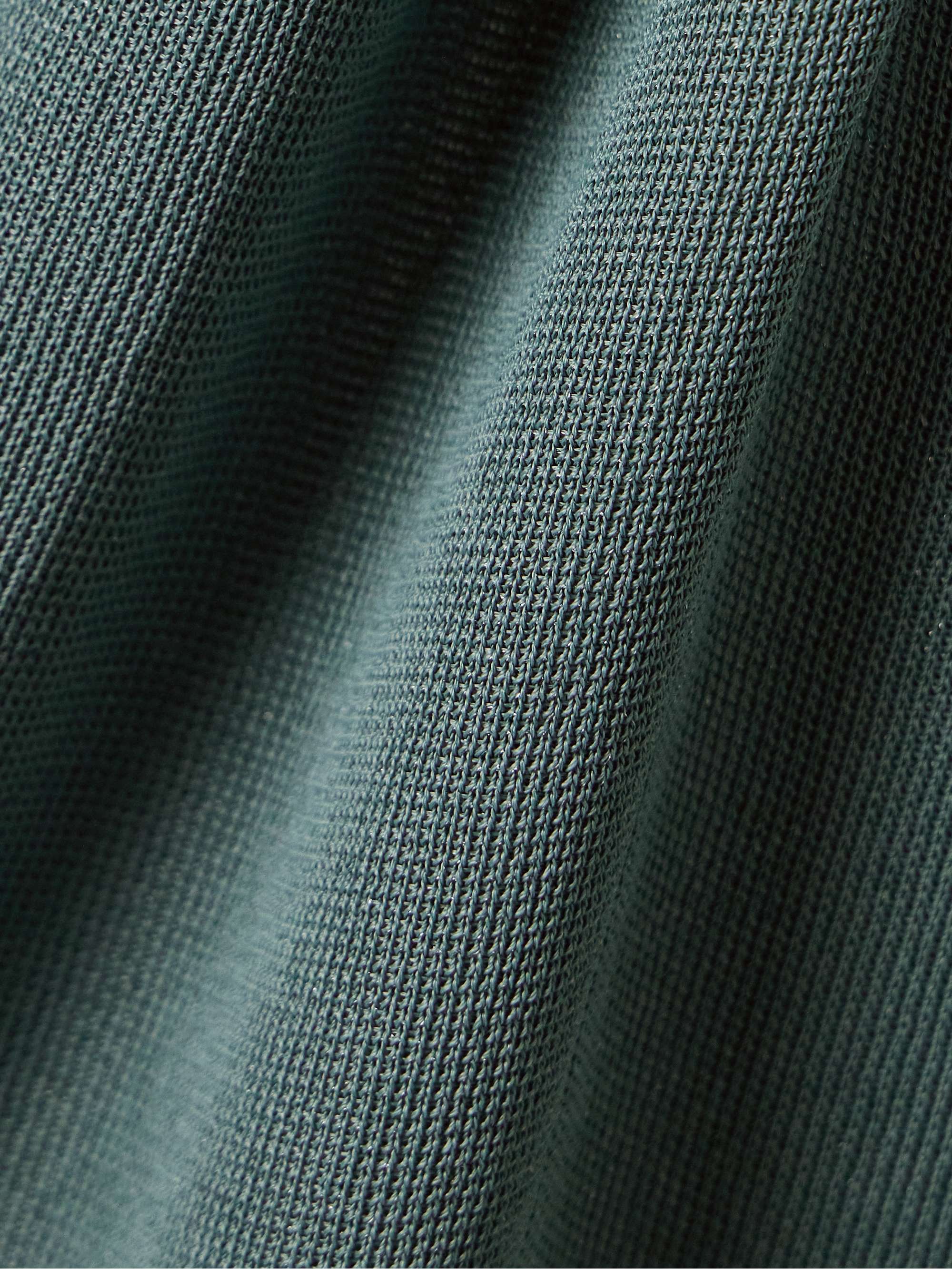 Maisie gathered metallic stretch-knit maxi dress view