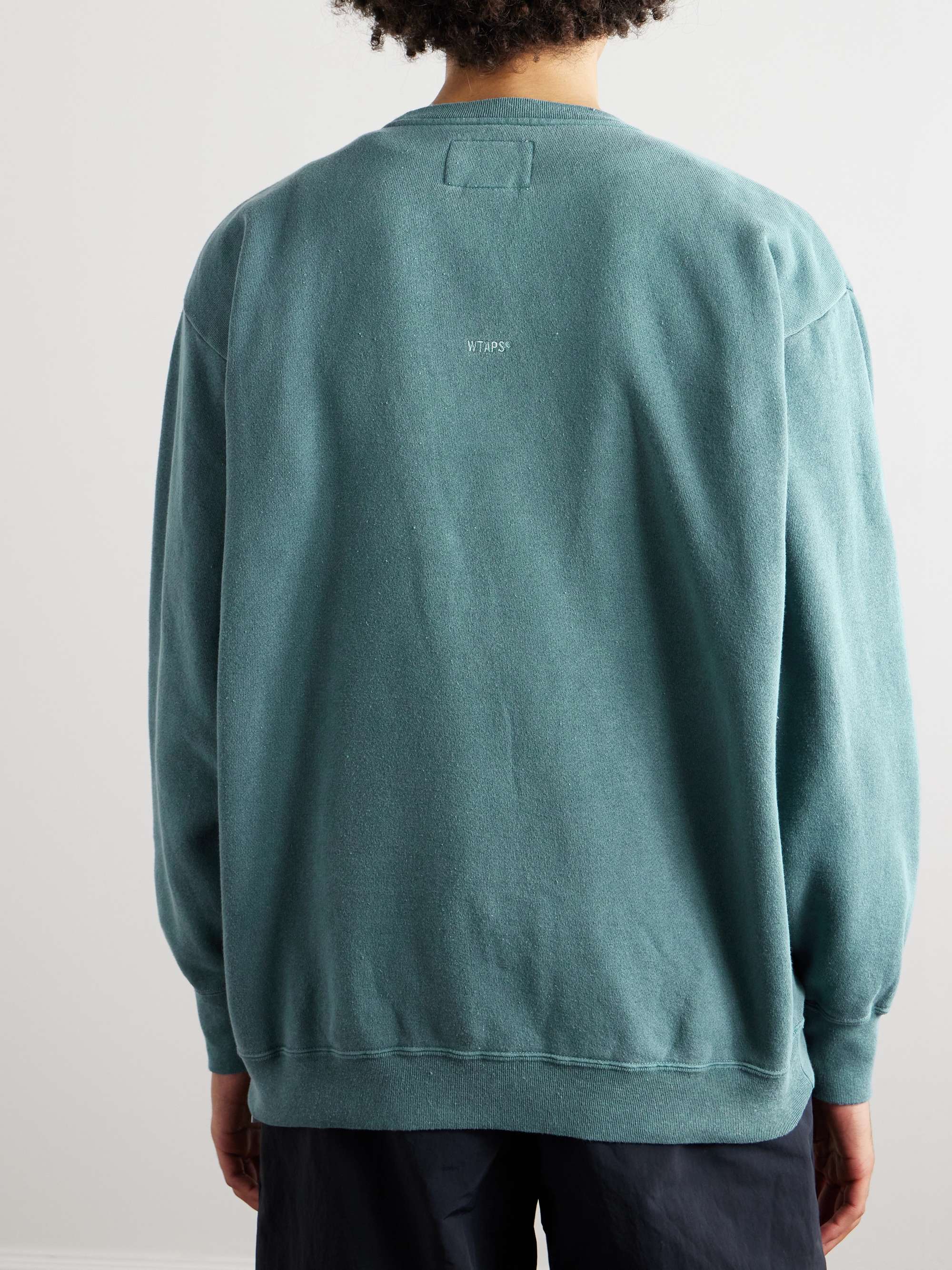 Logo-Appliquéd Embroidered Cotton-Blend Jersey Sweatshirt view