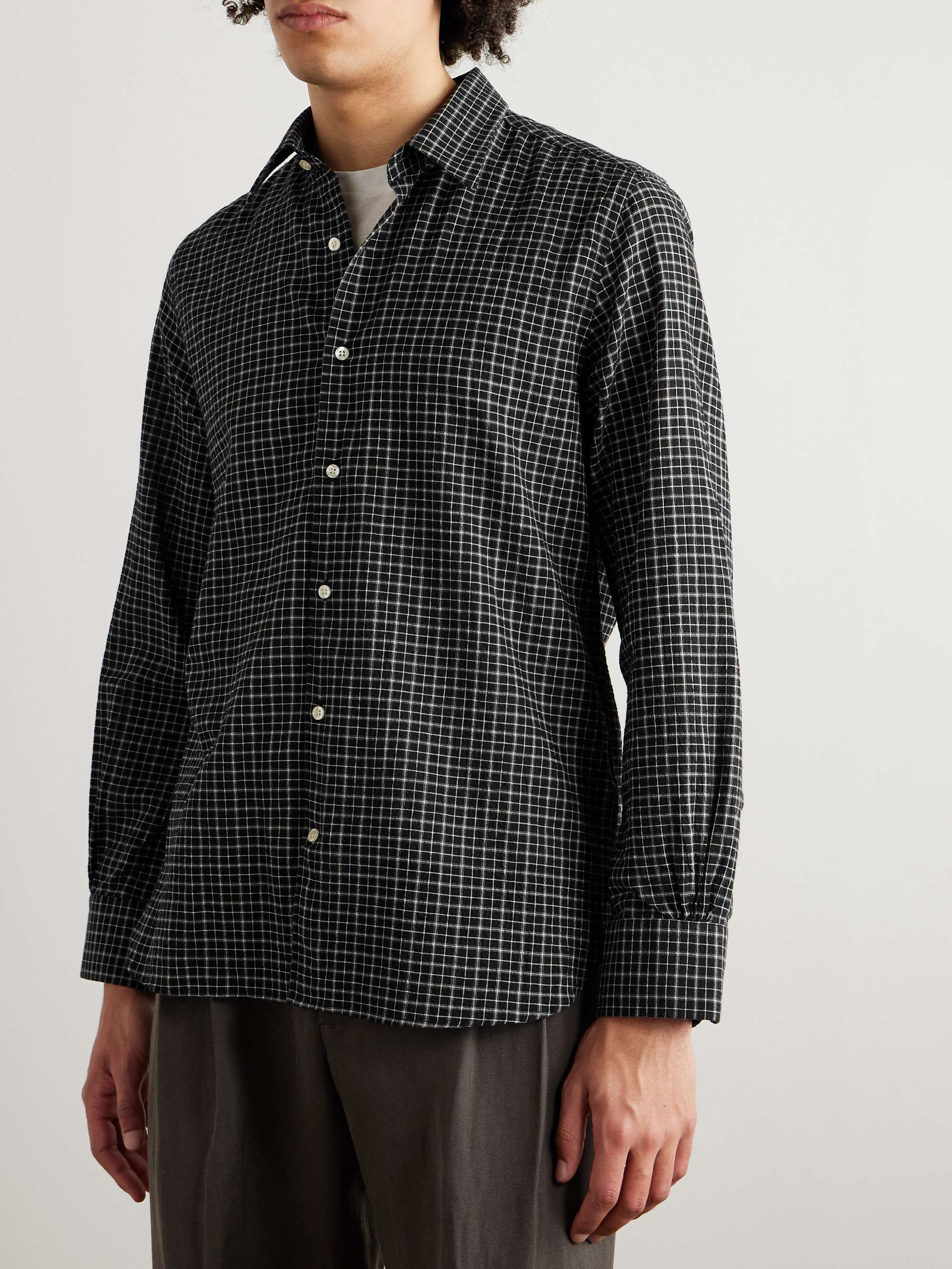 Giacomo Checked Cotton Shirt view