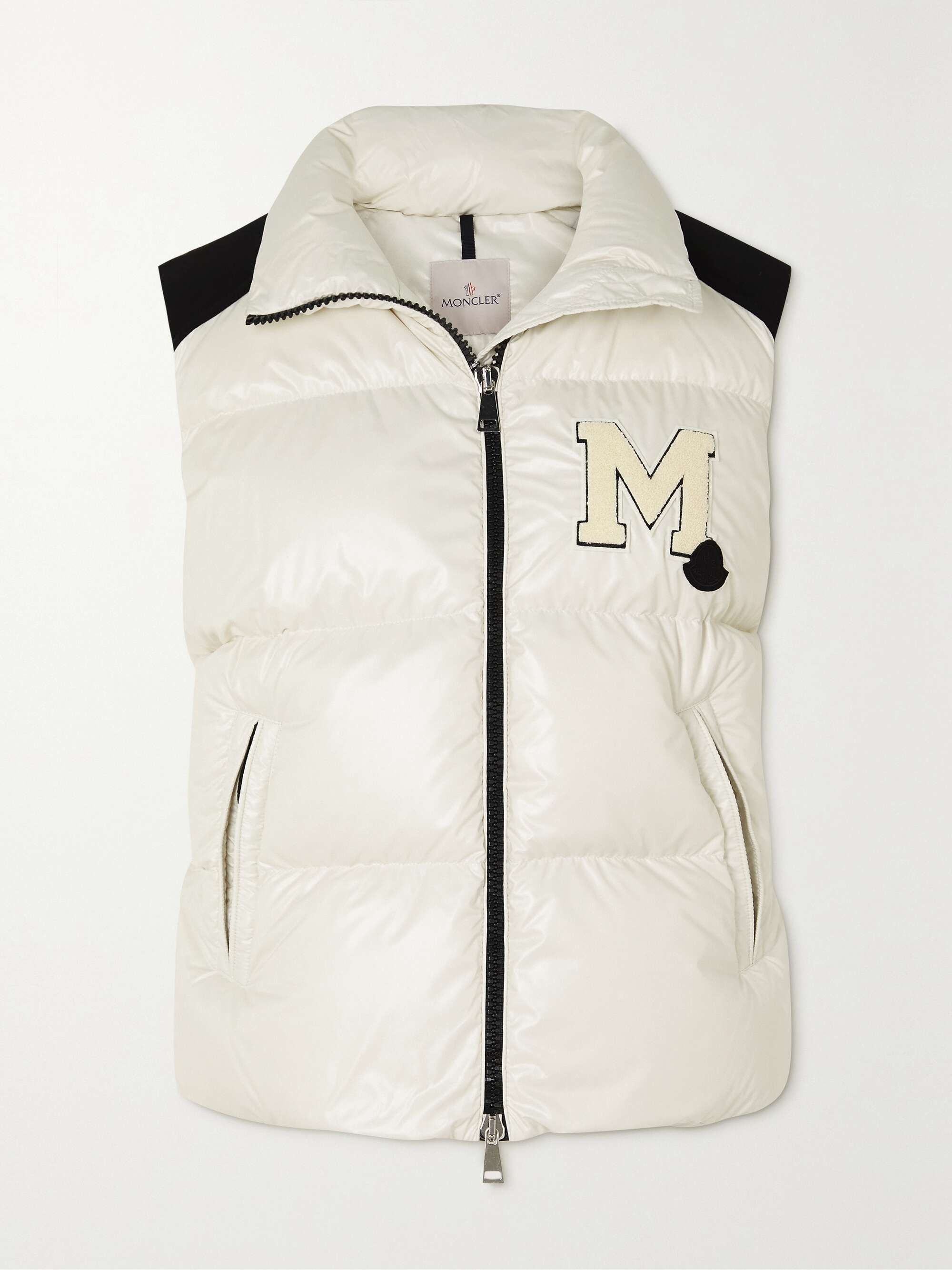 Oder canvas-trimmed quilted recycled-shell down vest view