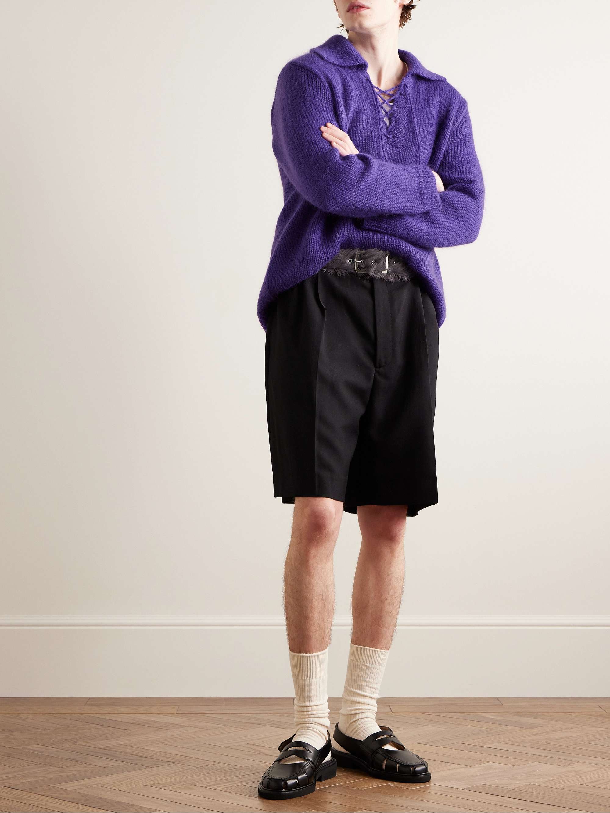 Alpine Mohair-Blend Sweater view