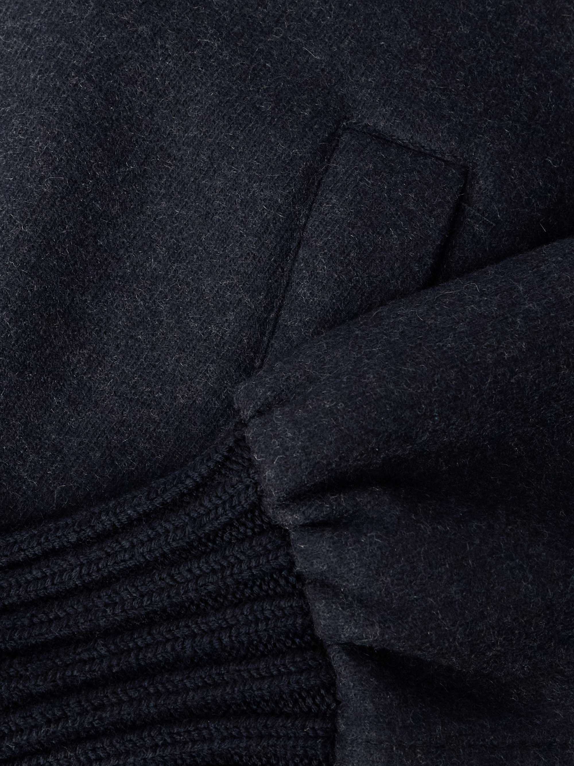Cashmere-Blend Felt Bomber Jacket view