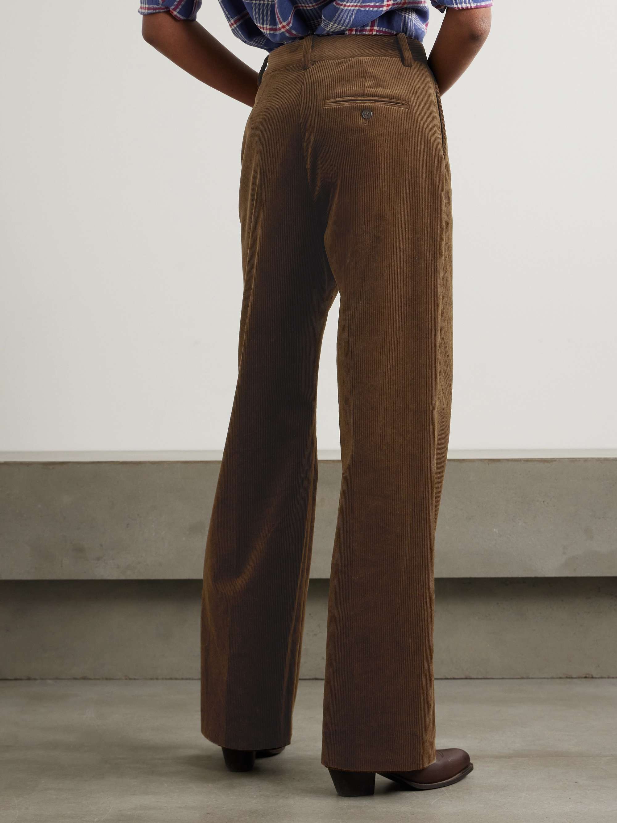 Cotton-blend corduroy pants view