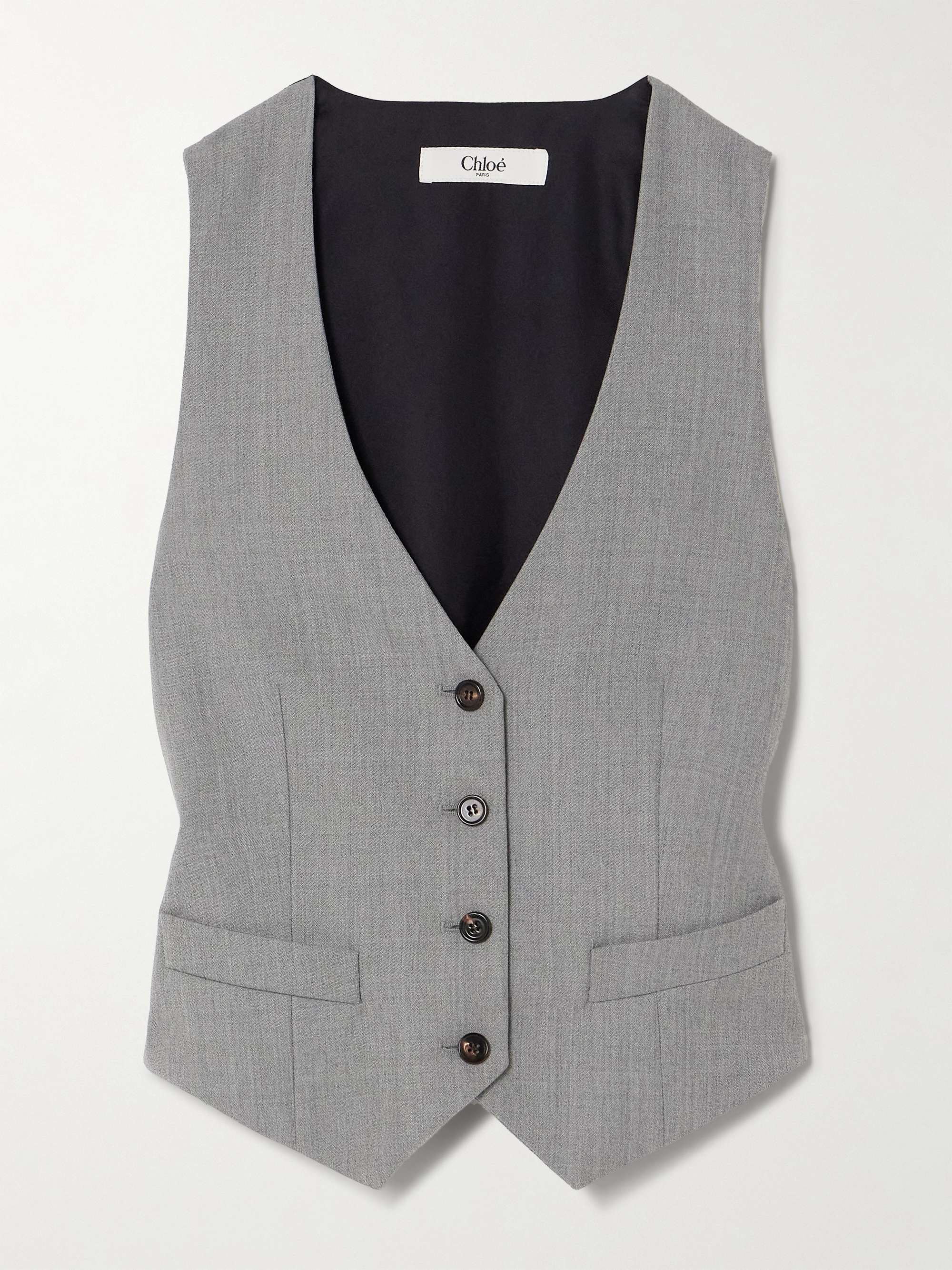 Grain de poudre wool vest view