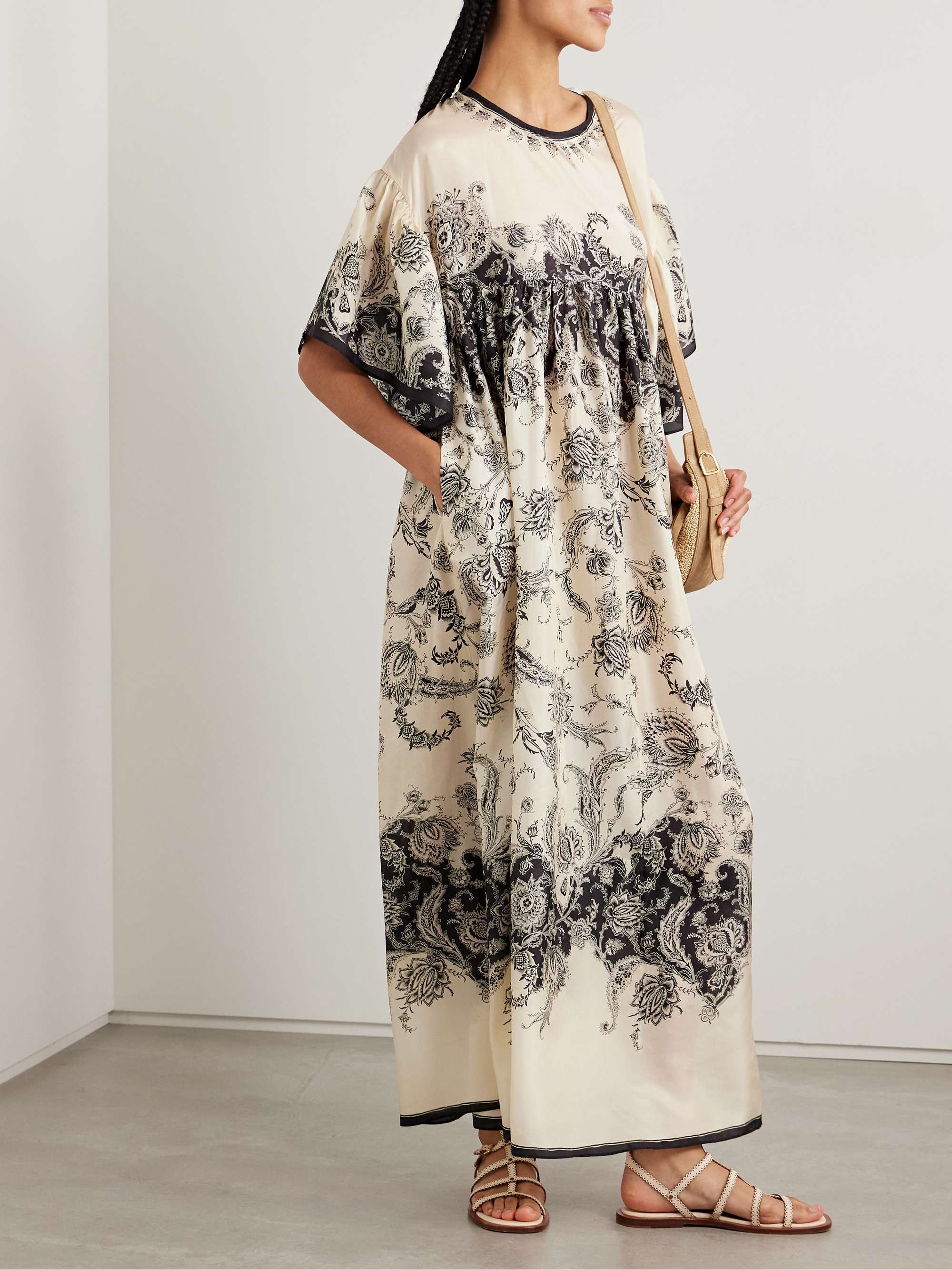 Rhiannon paisley-print silk maxi dress view