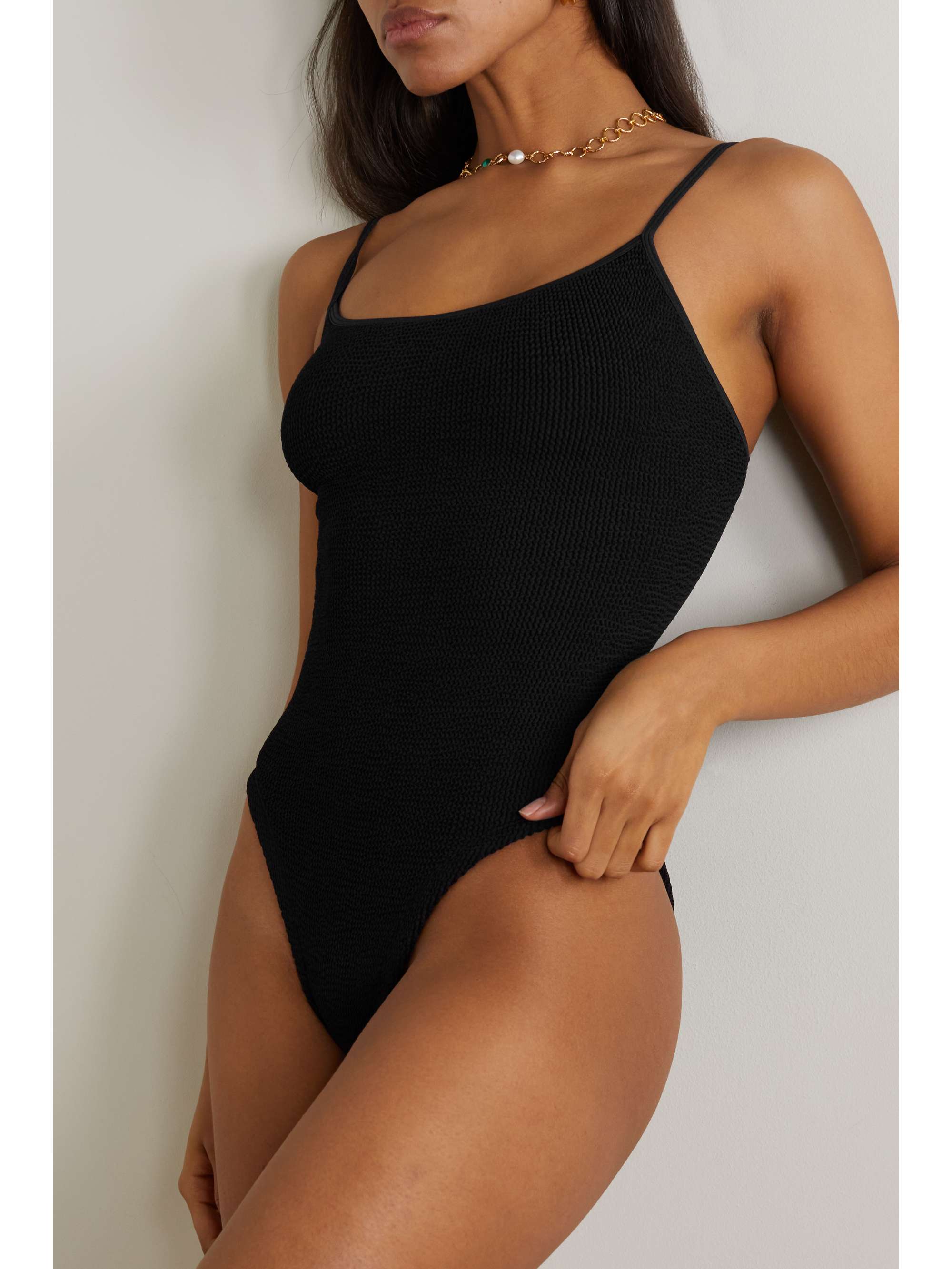 + NET SUSTAIN Pamela seersucker swimsuit view