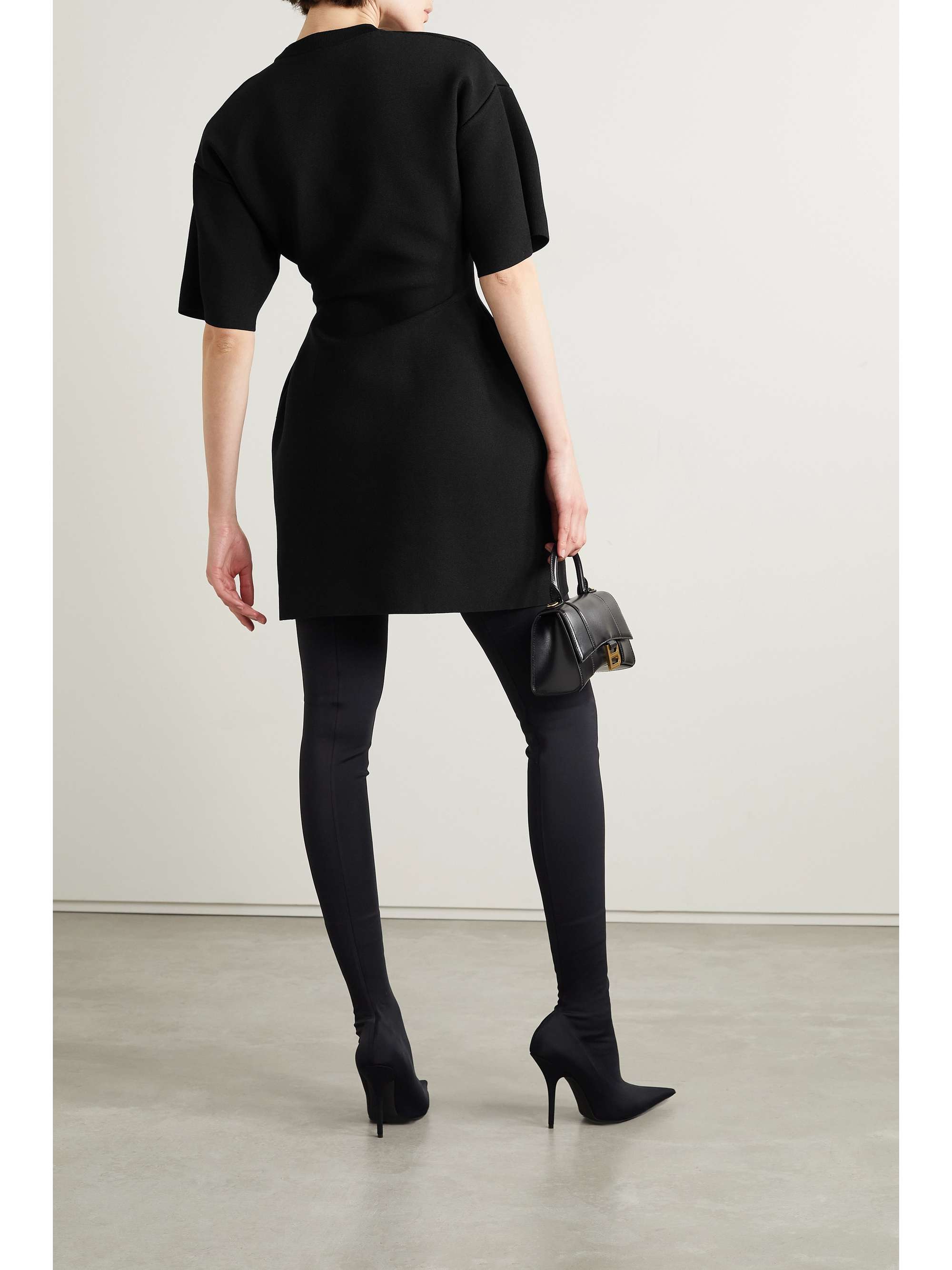 Hourglass stretch-ponte mini dress view