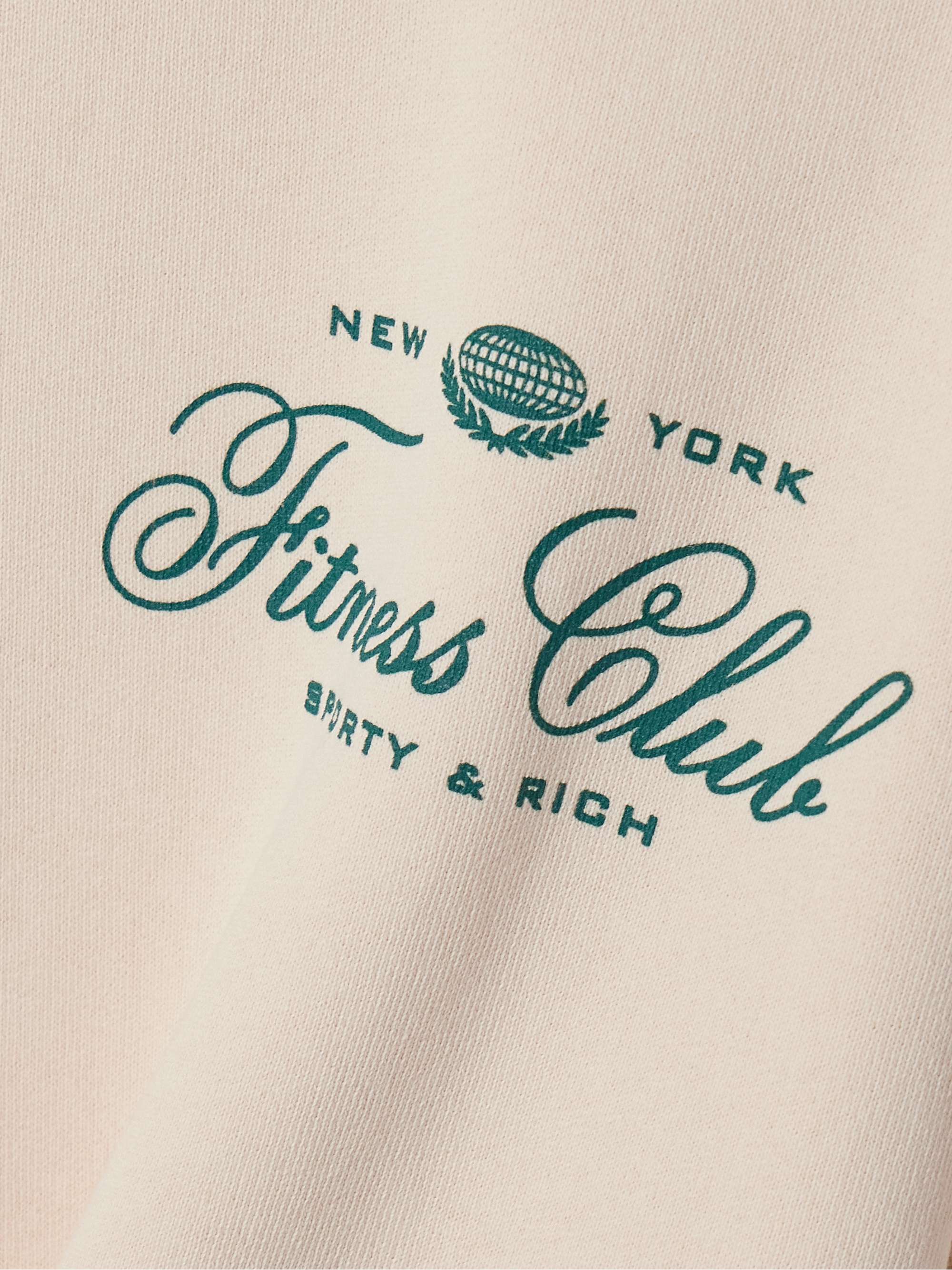 Fitness World printed cotton-jersey sweatshirt view