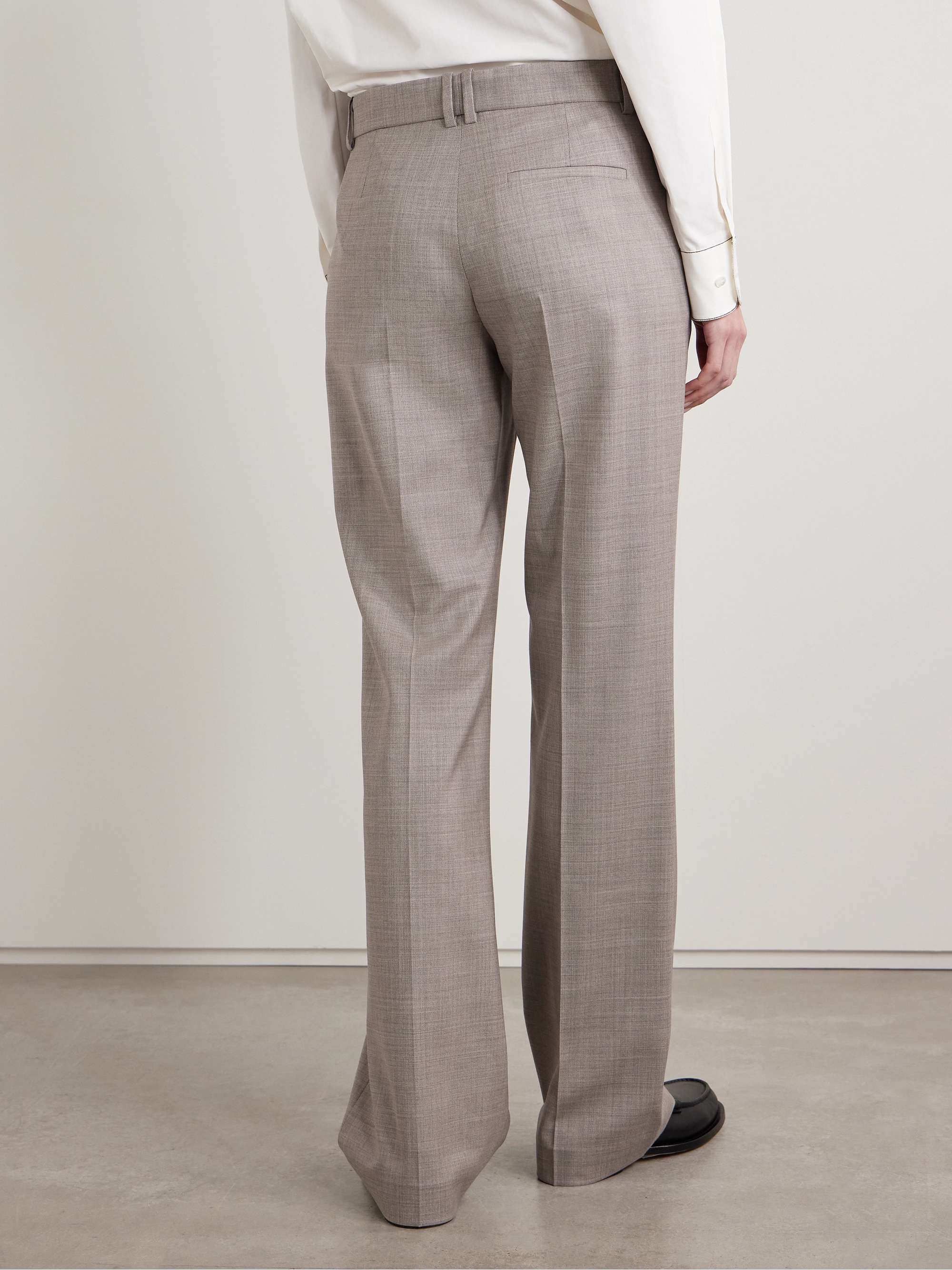 Diane wool-blend straight-leg pants view