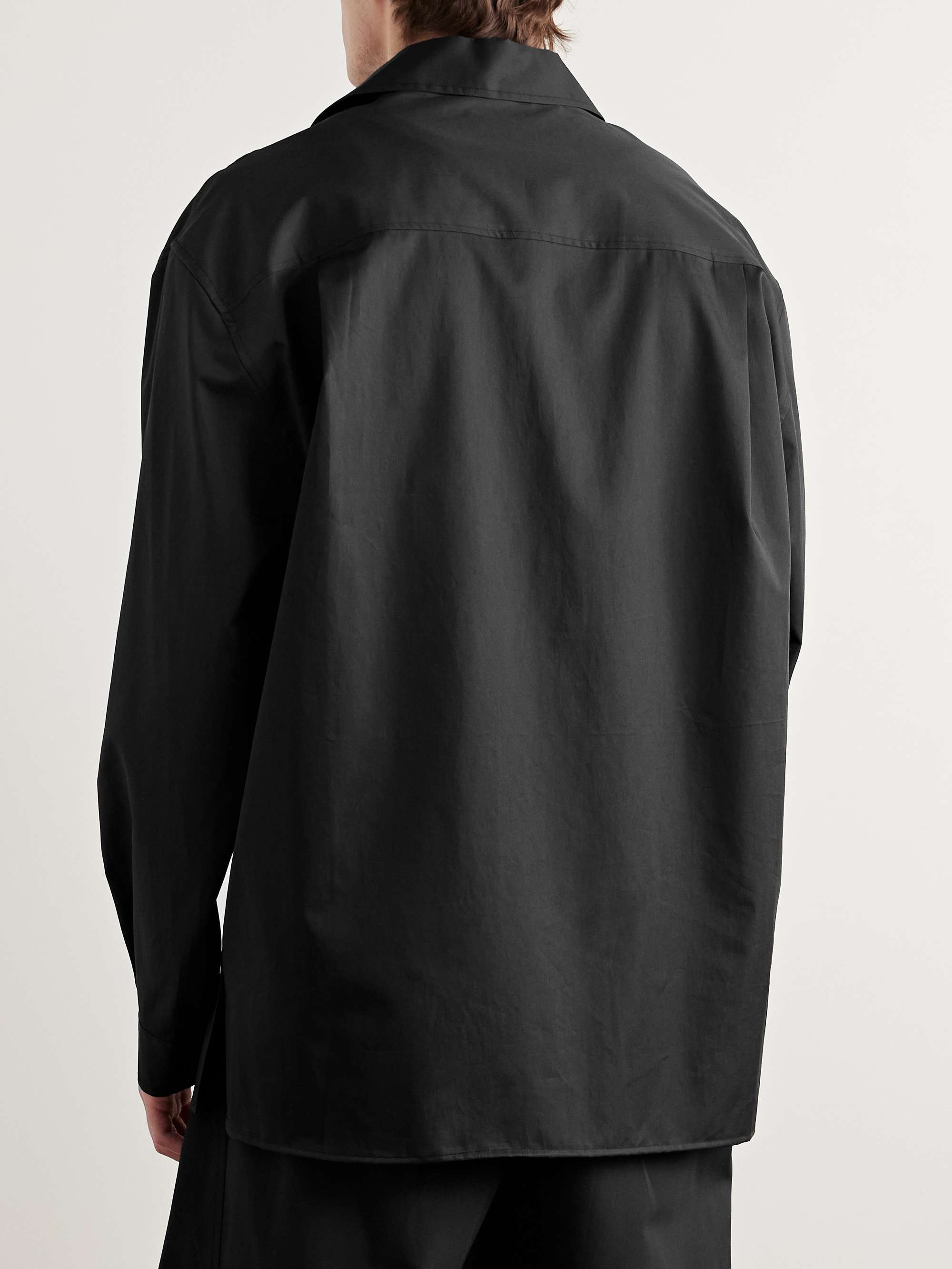 Convertible-Collar Cotton Shirt view