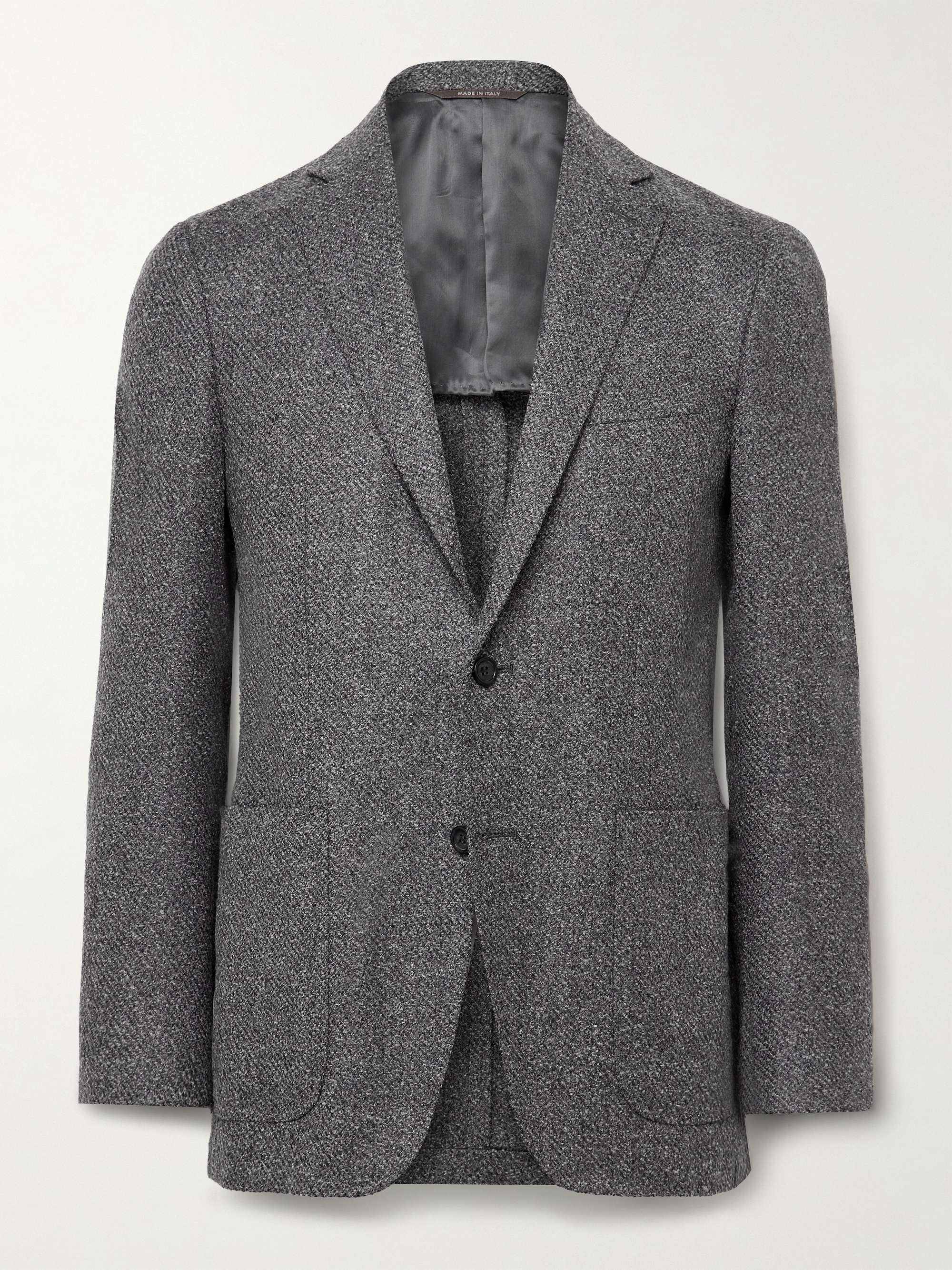 Kei Slim-Fit Wool-Blend Bouclé Blazer view