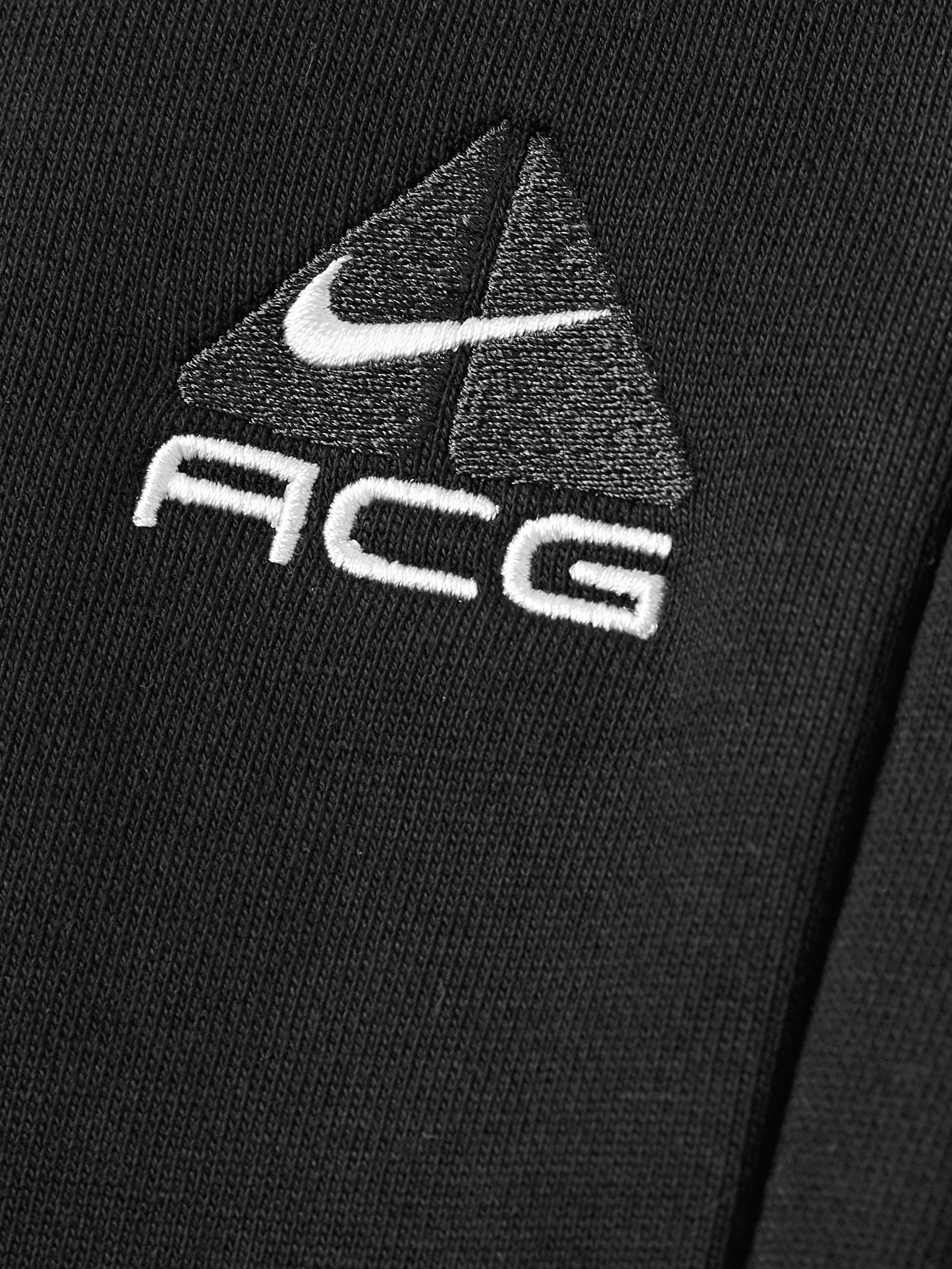 ACG Tapered Logo-Embroidered Therma-FIT Repel Tuff Fleece Sweatpants view