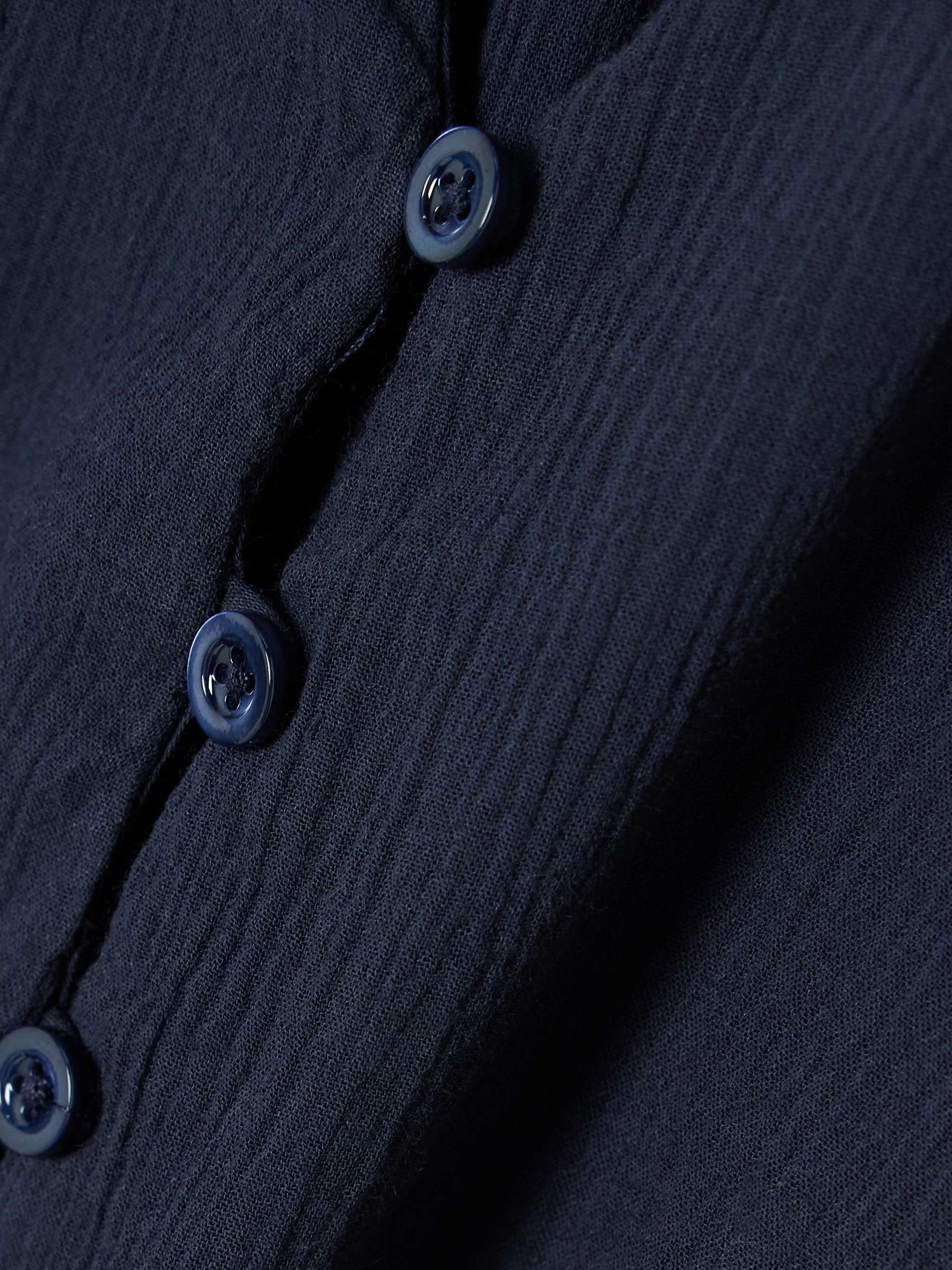 The Ruffle textured-cotton blouse view