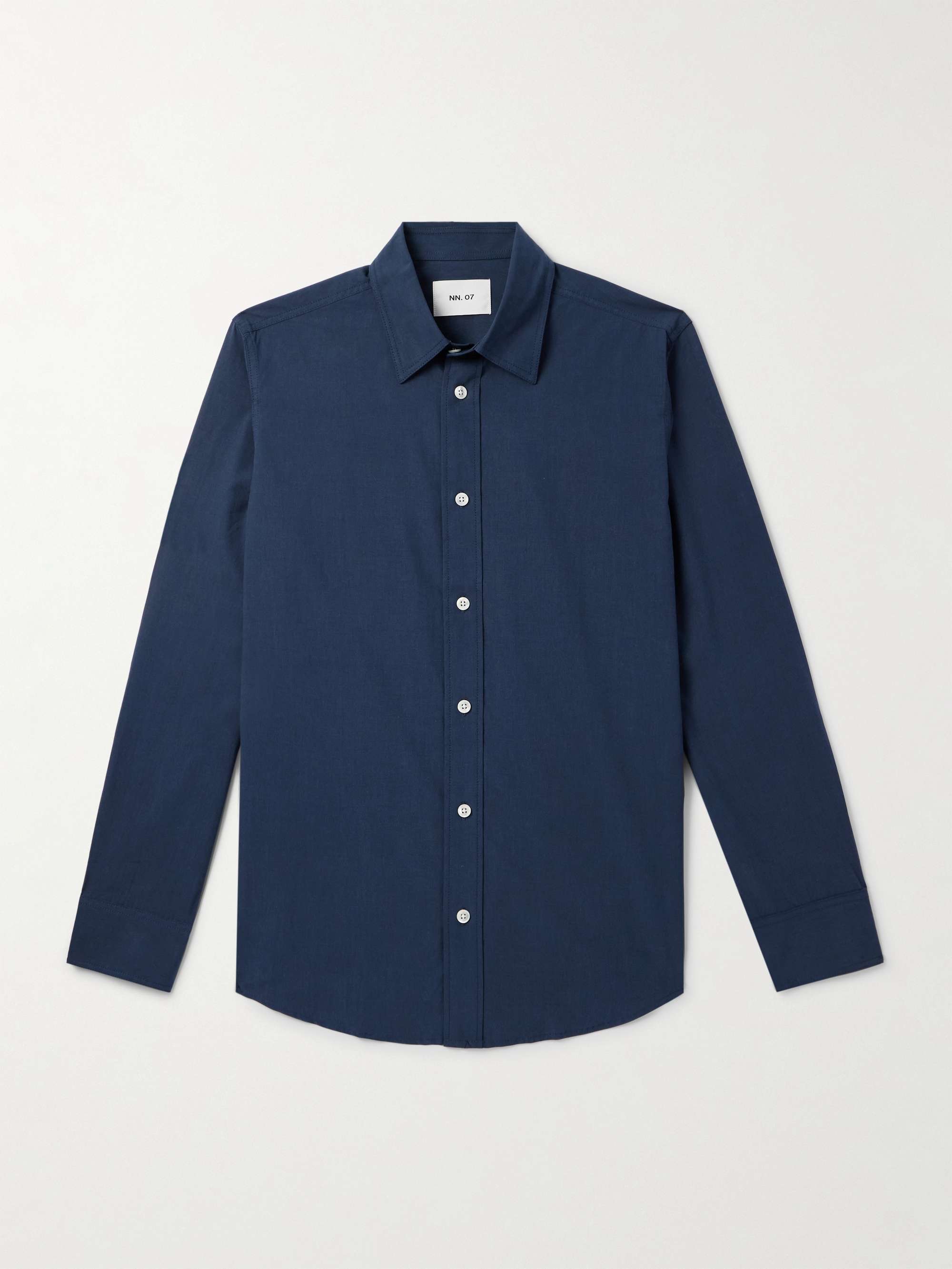 Colby 5329 Lyocell and Cotton-Blend Poplin Shirt view