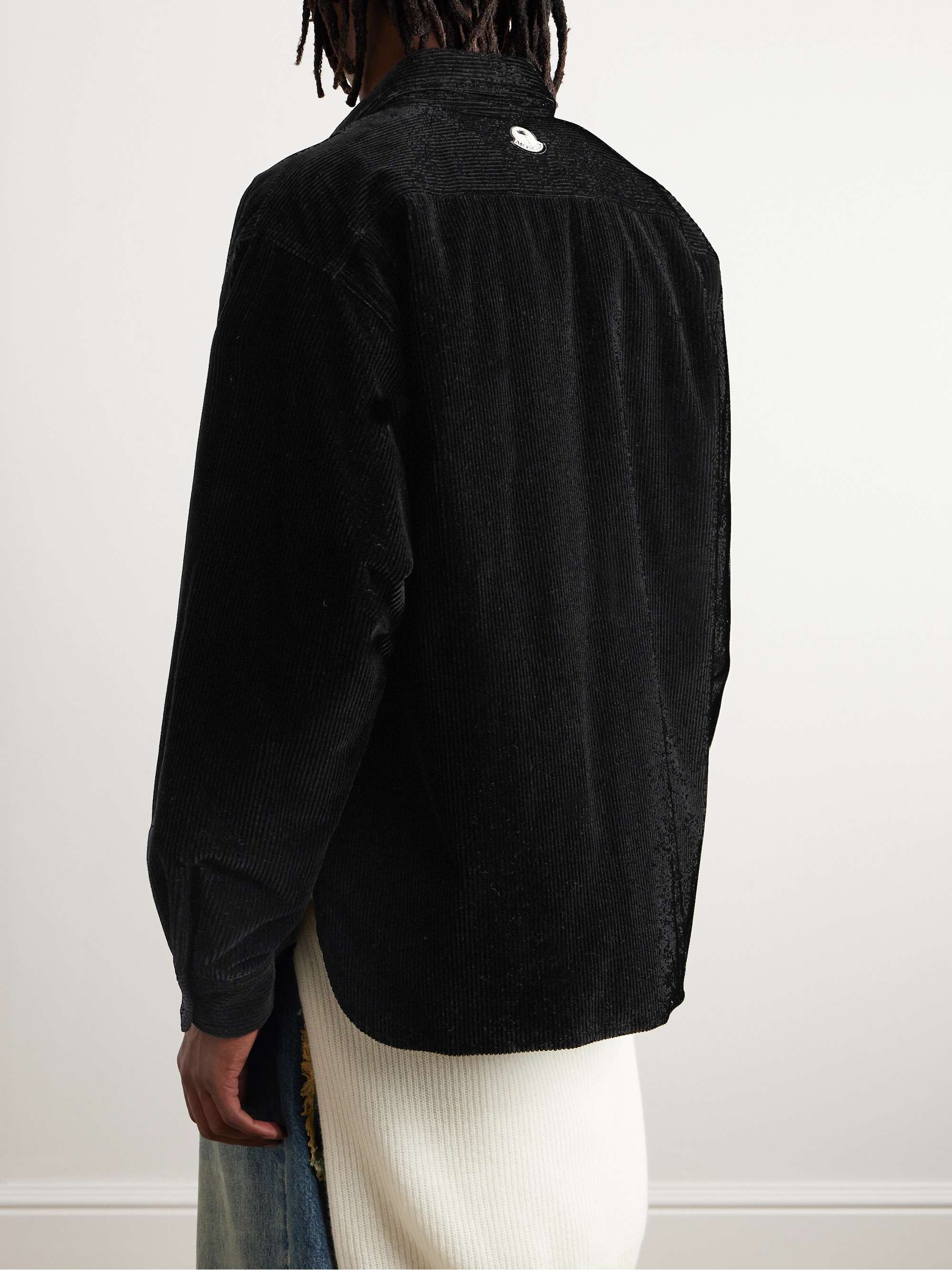 + Palm Angels Cotton-Corduroy Down Overshirt view
