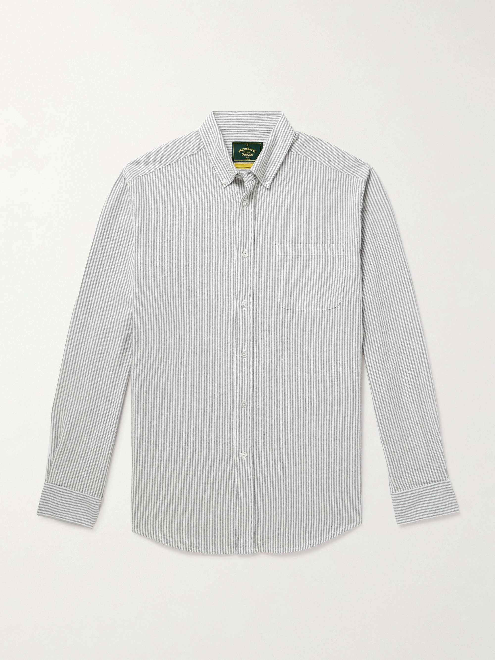 Button-Down Collar Brushed-Cotton Oxford Shirt view