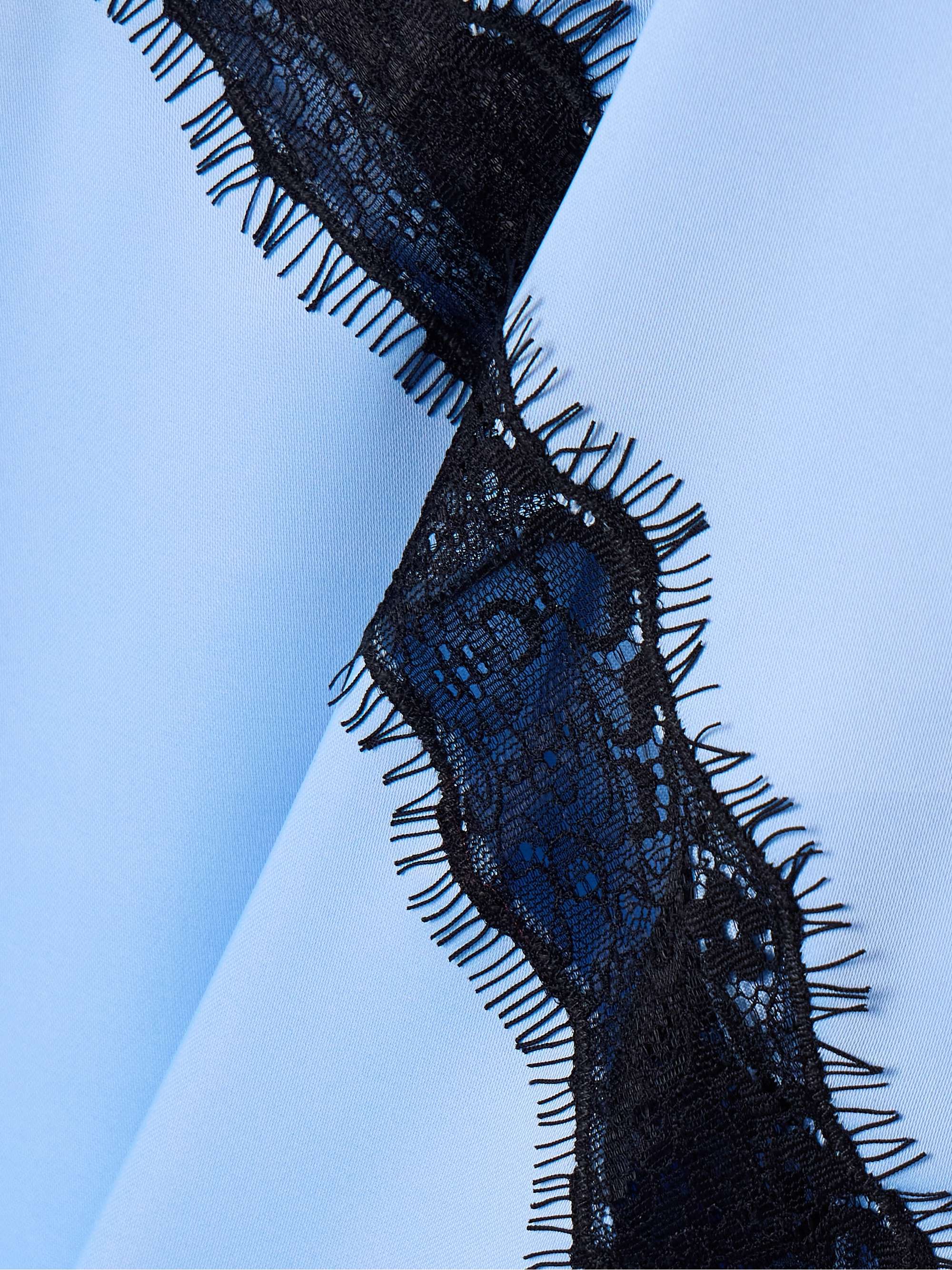 Brigitte lace-trimmed satin camisole view