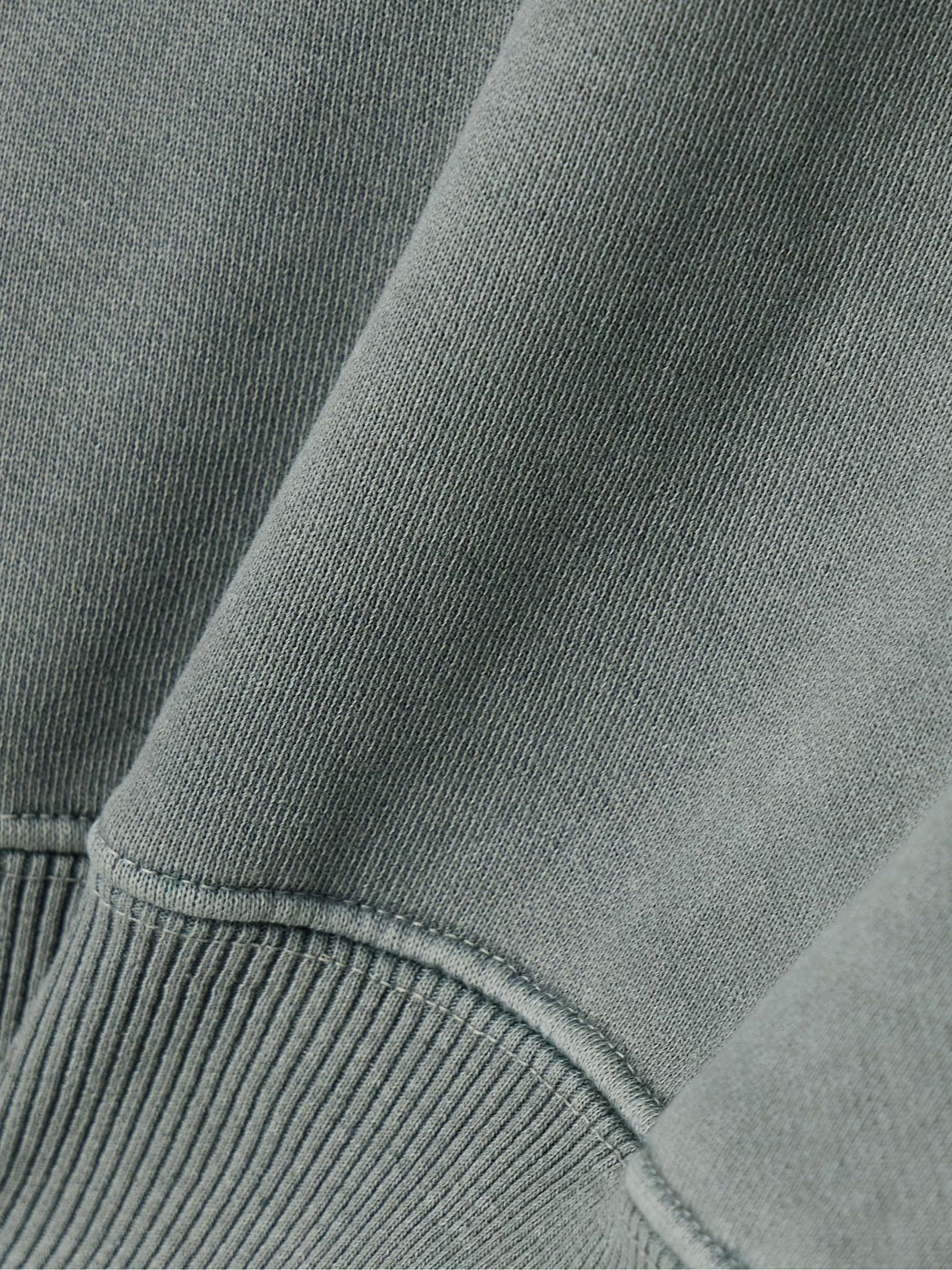 Cropped cotton-jersey sweatshirt view
