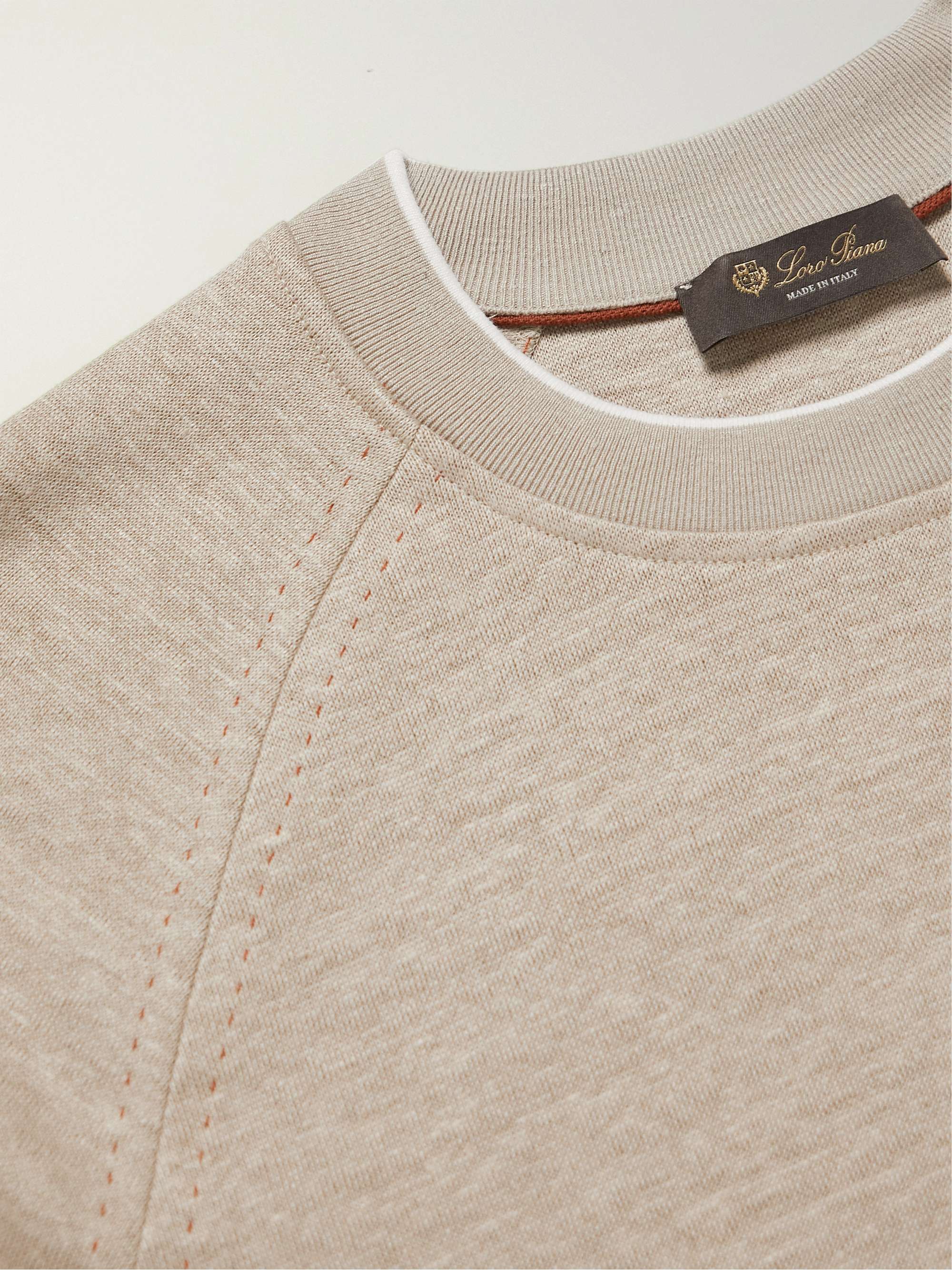 Drysdale Linen-Blend Jersey Sweatshirt view