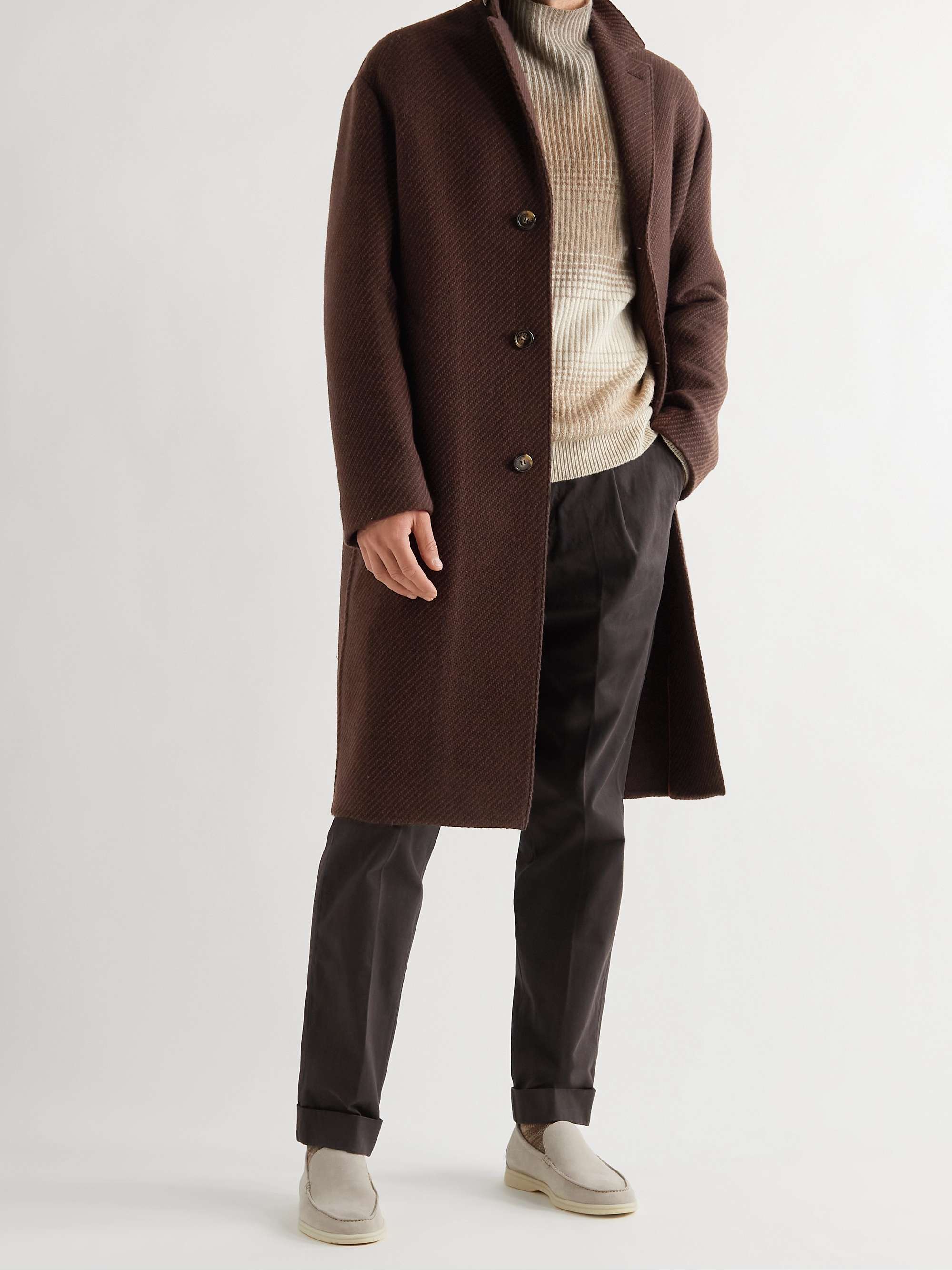 Navette Textured-Cashmere Coat view