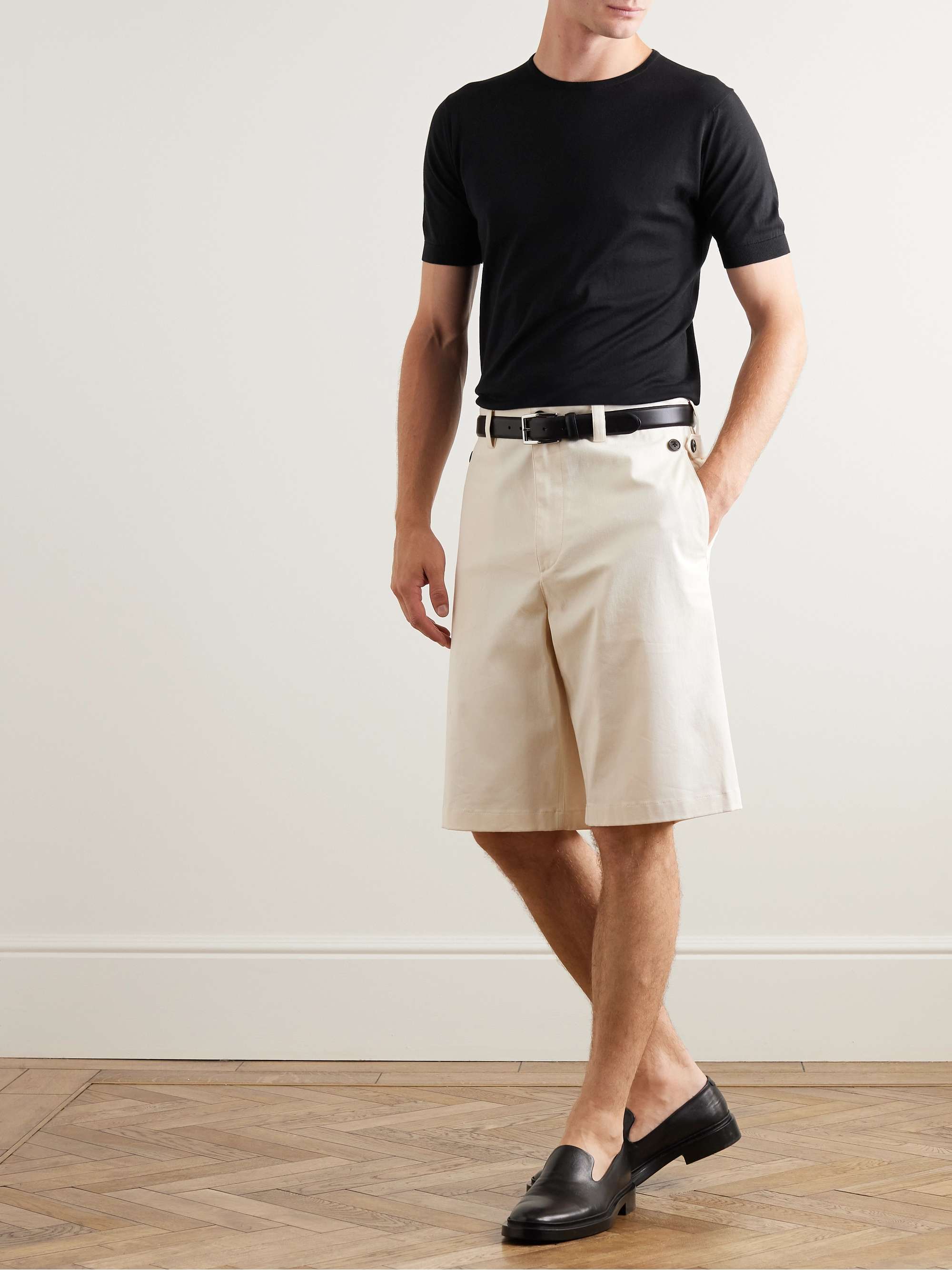 Belden Slim-Fit Knitted Sea Island Cotton T-Shirt view