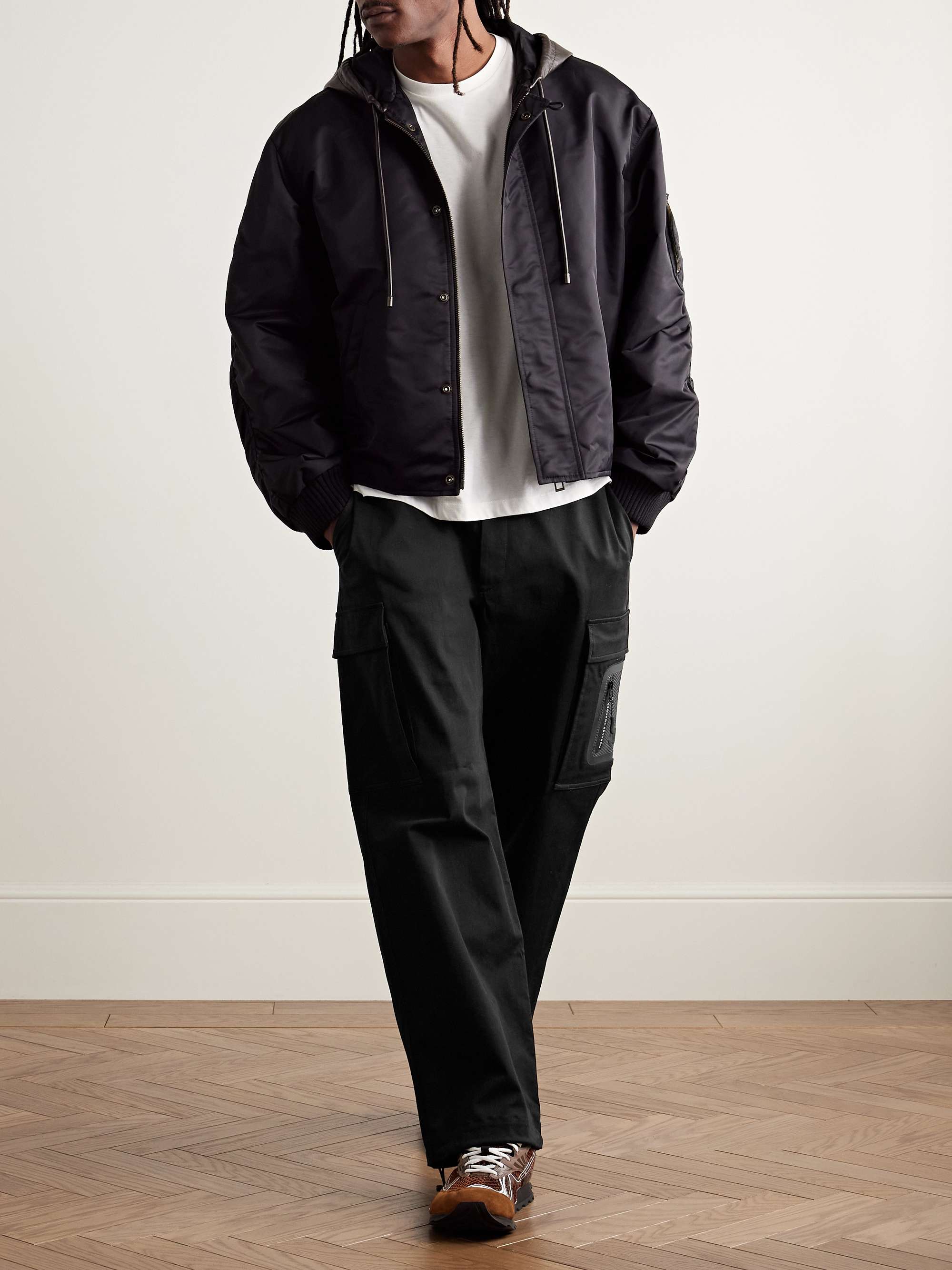 Cotton-Blend Twill Cargo Trousers view
