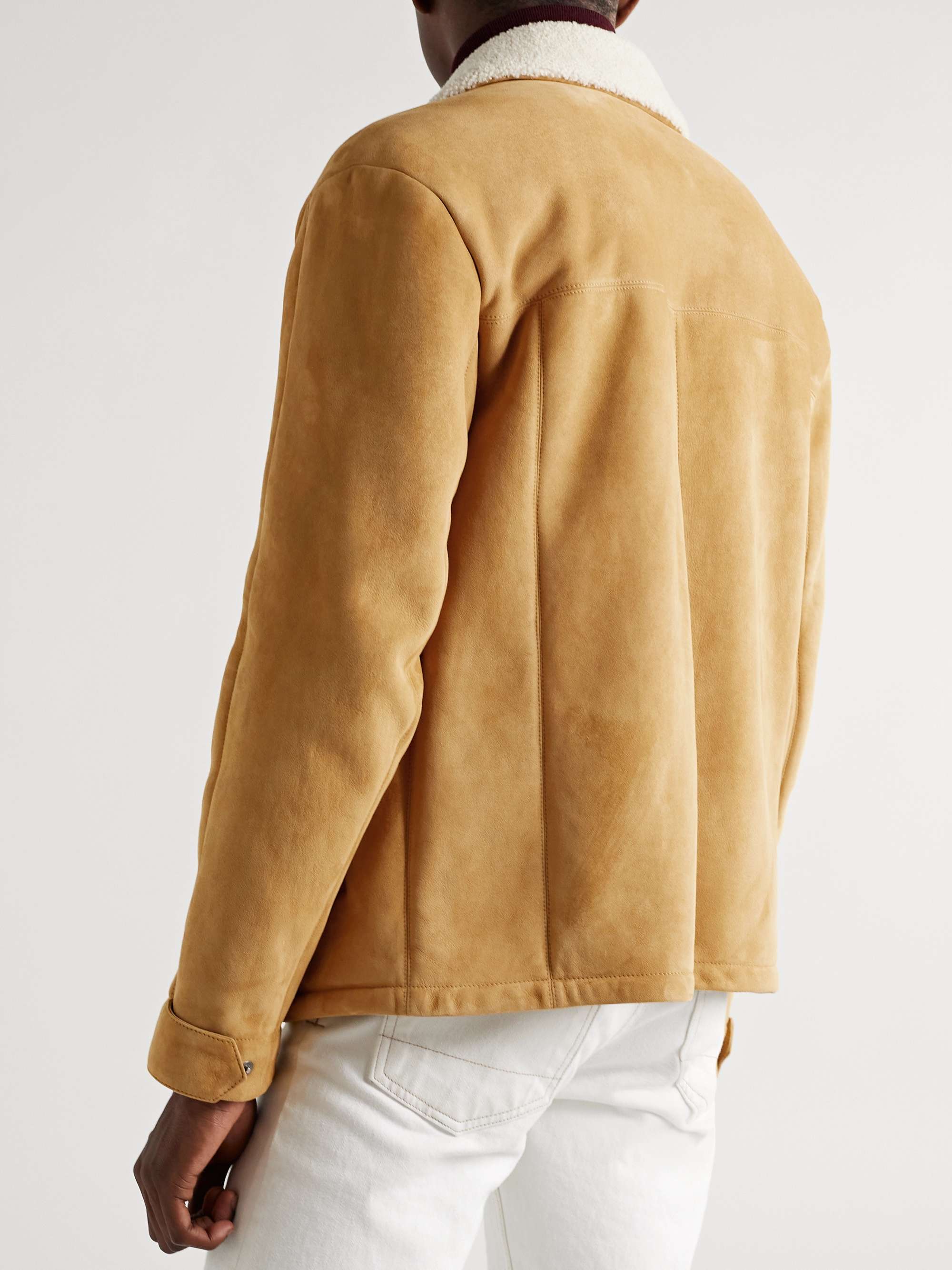Ravelstone Shearling-Lined Suede Jacket view