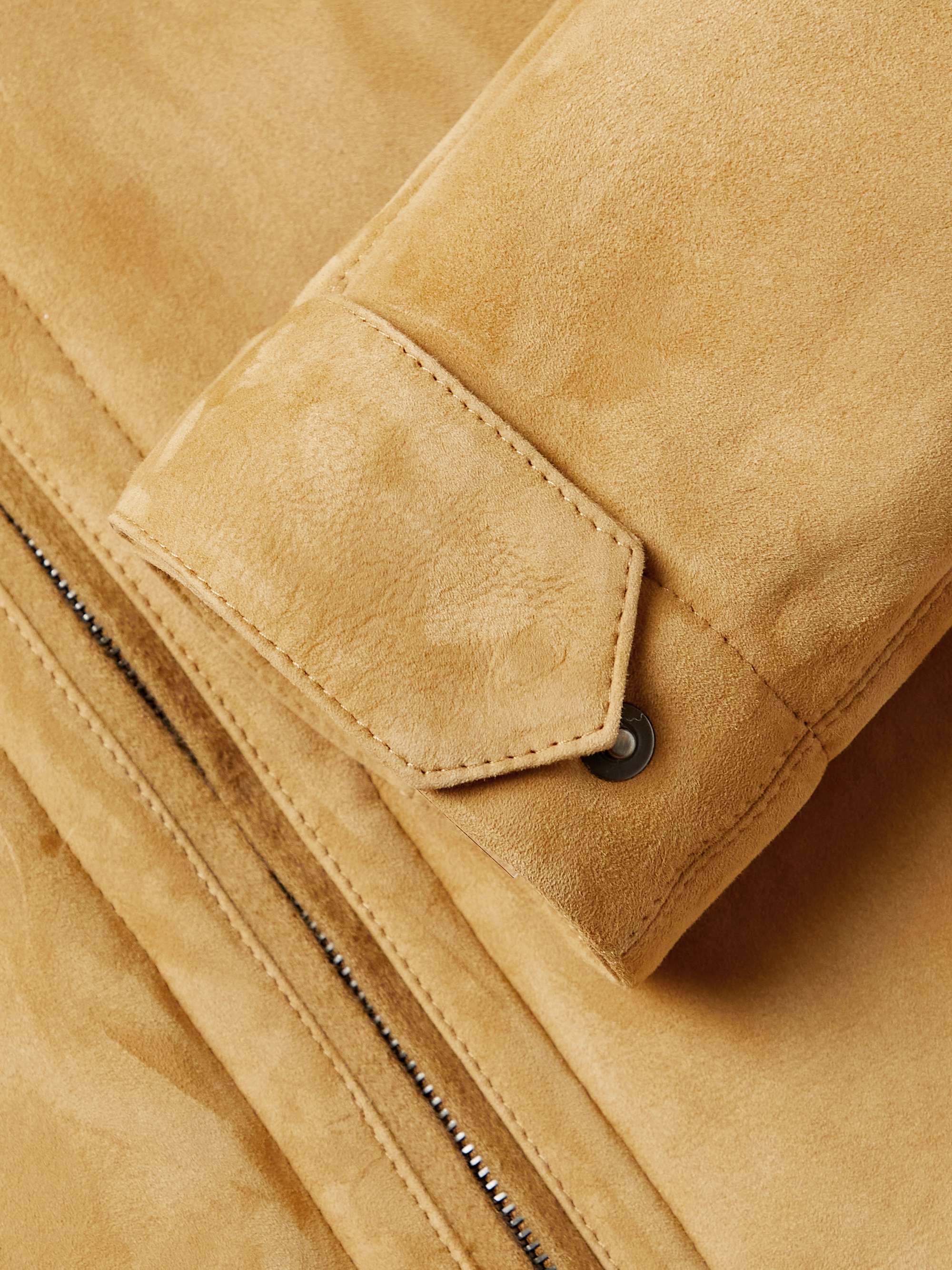 Ravelstone Shearling-Lined Suede Jacket view