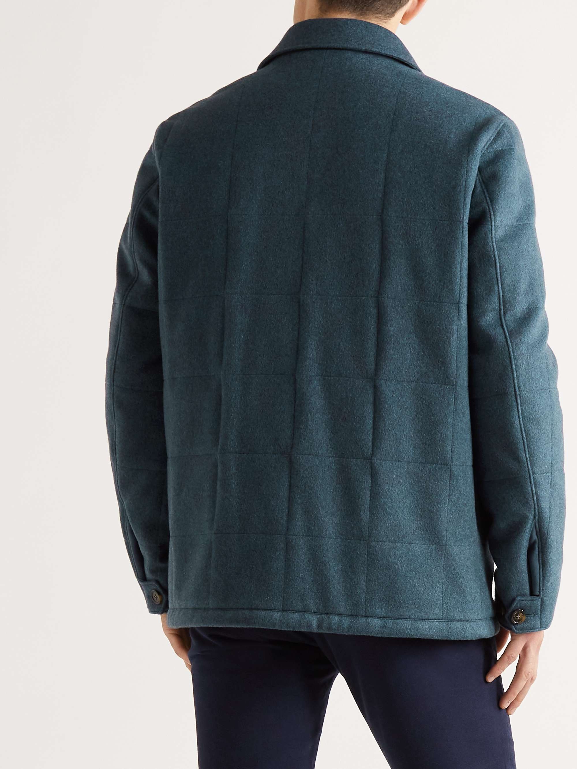 Renton Padded Quilted Cashmere-Blend Jacket view