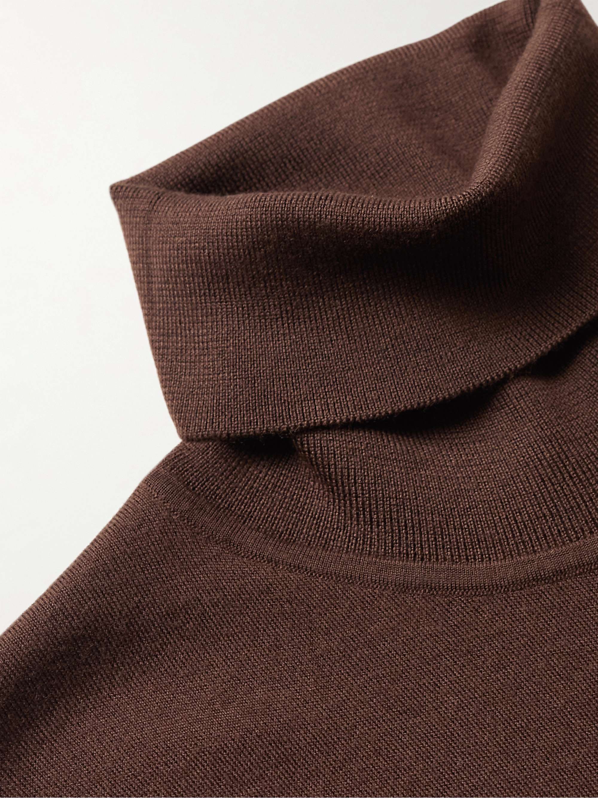 Dolcevita Slim-Fit Cashmere, Virgin Wool and Silk-Blend Rollneck Sweater view