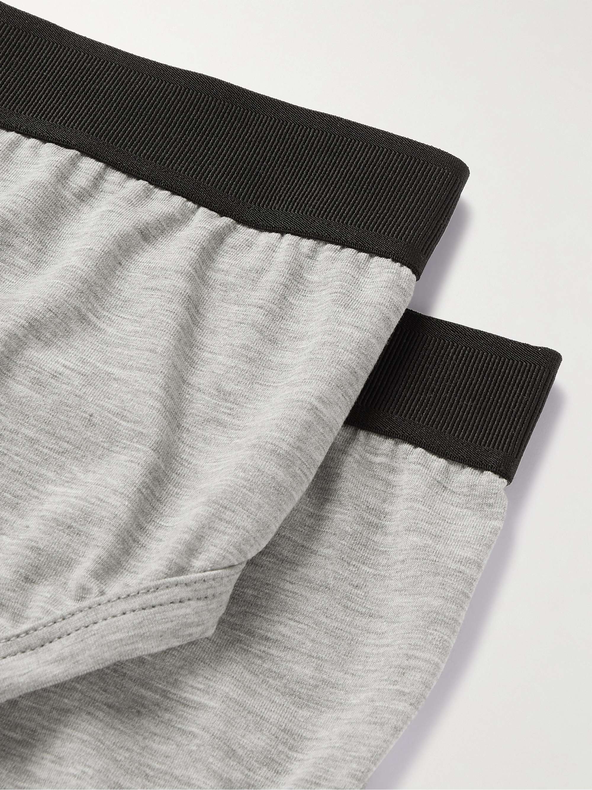Two-Pack Stretch Cotton and Modal-Blend Briefs view