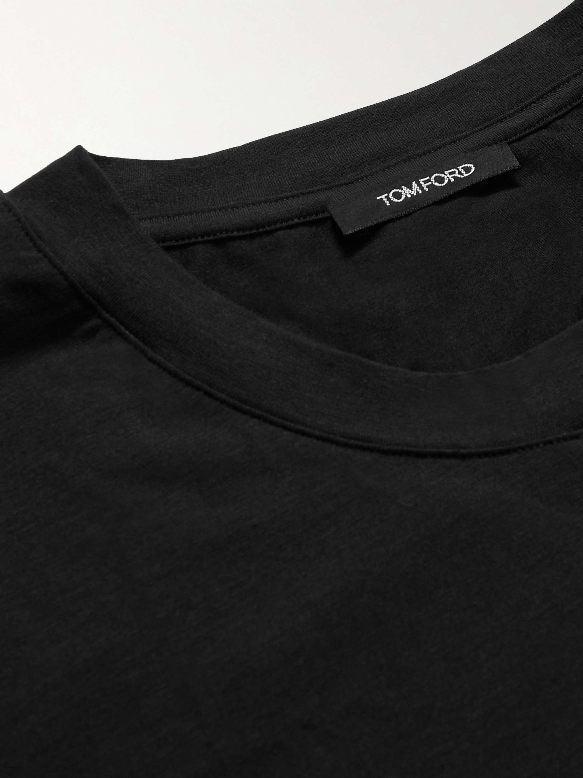 Stretch Cotton and Modal-Blend T-Shirt view
