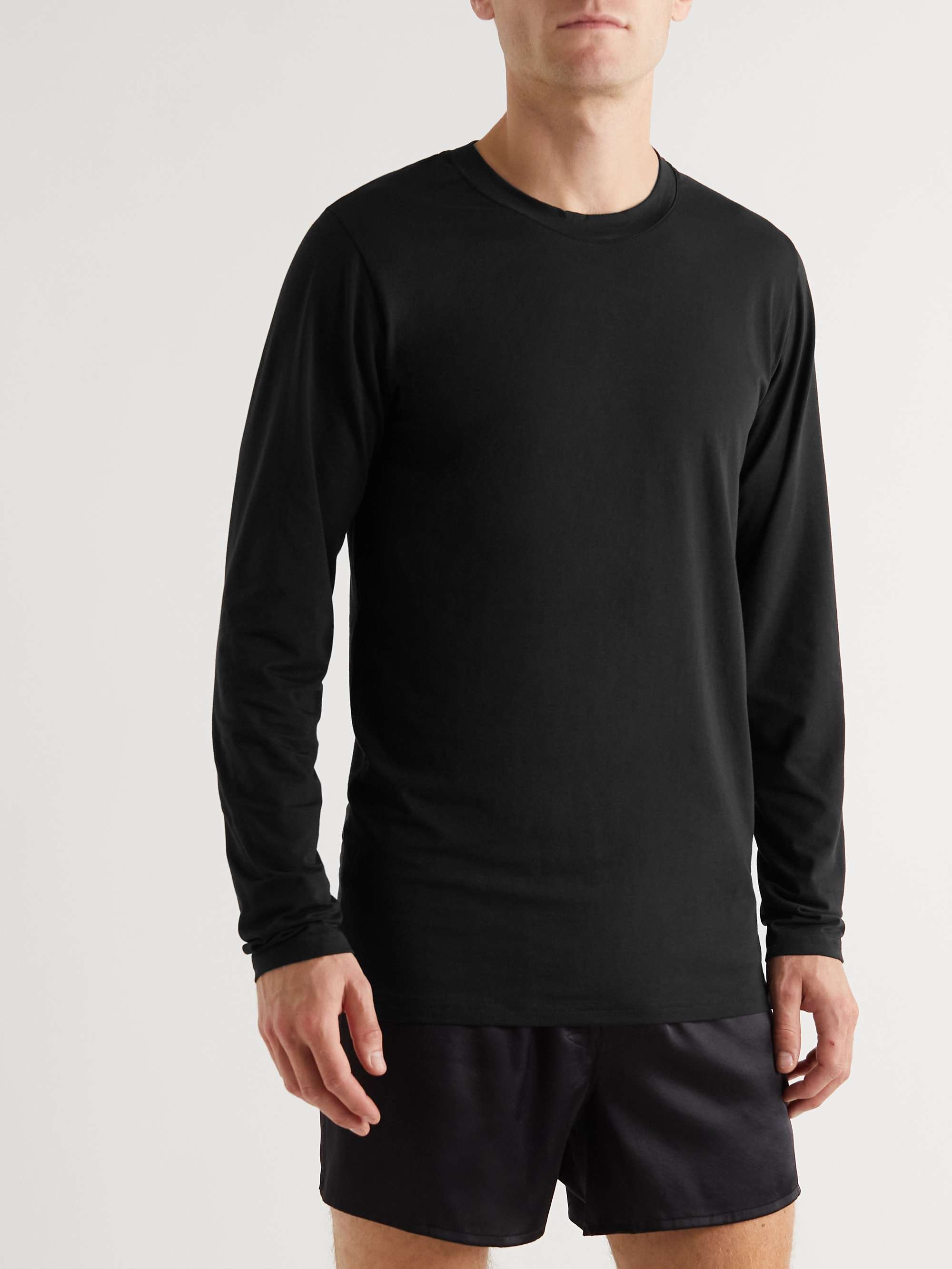 Stretch Cotton and Modal-Blend T-Shirt view