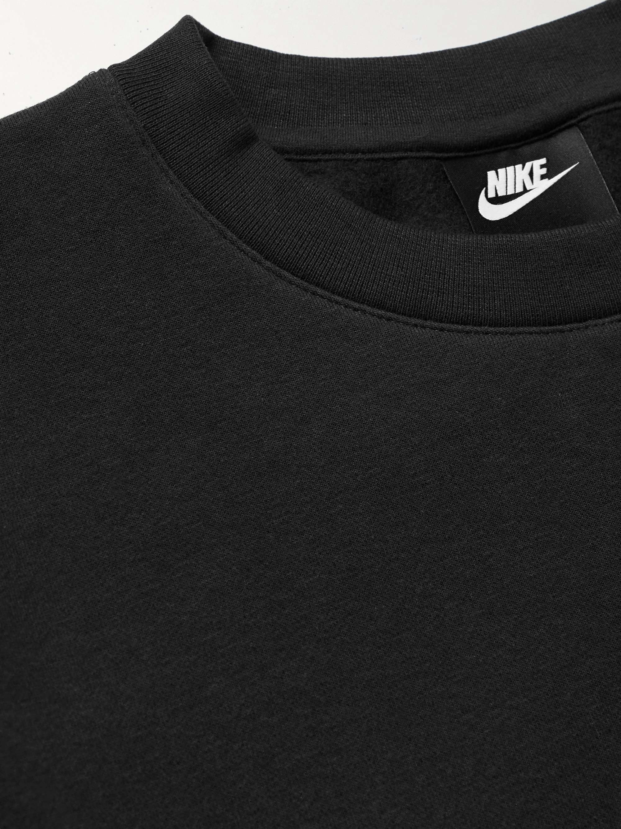 Sportswear Club Logo-Embroidered Cotton-Blend Tech Fleece Sweatshirt view