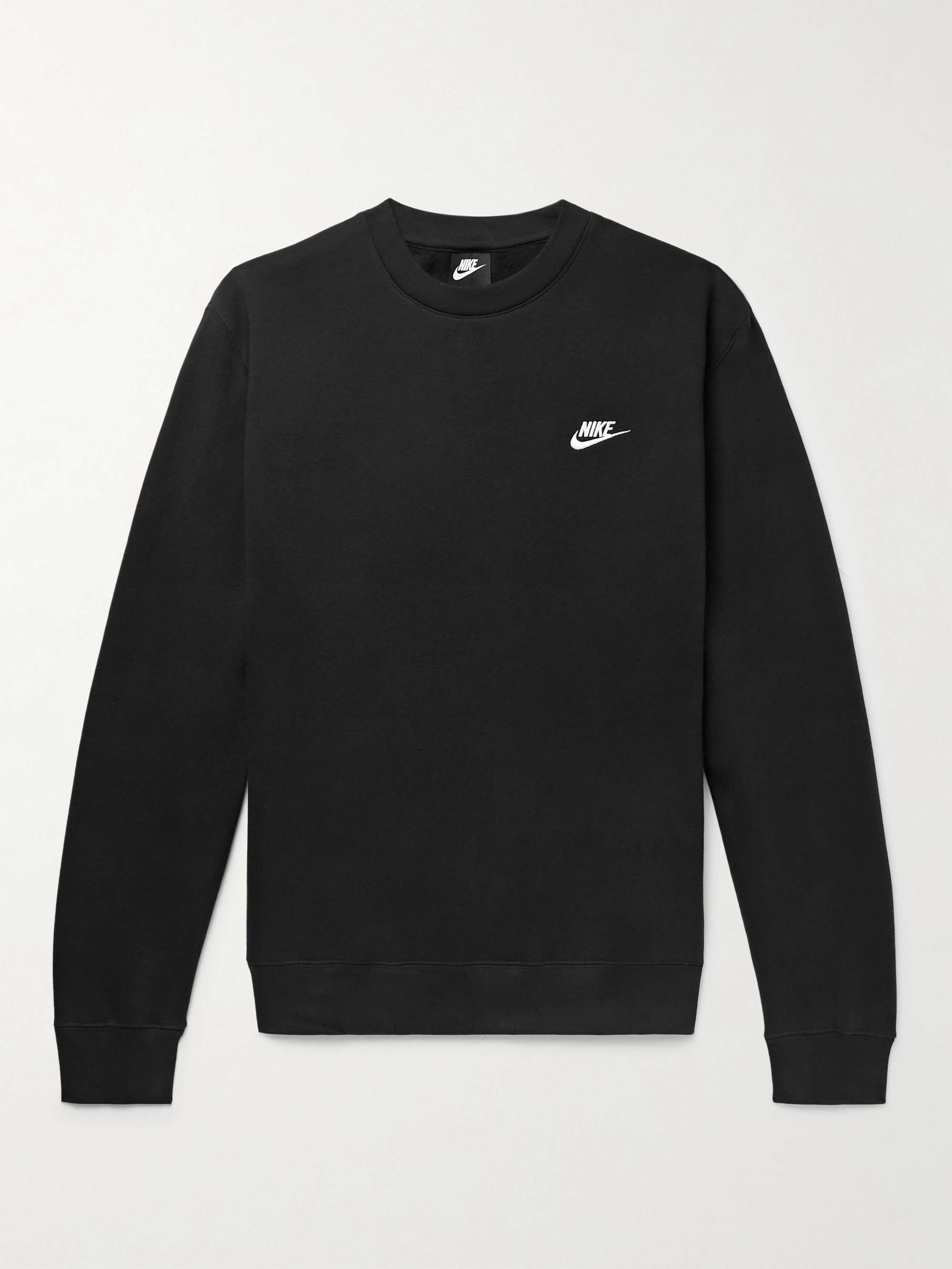 Sportswear Club Logo-Embroidered Cotton-Blend Tech Fleece Sweatshirt view