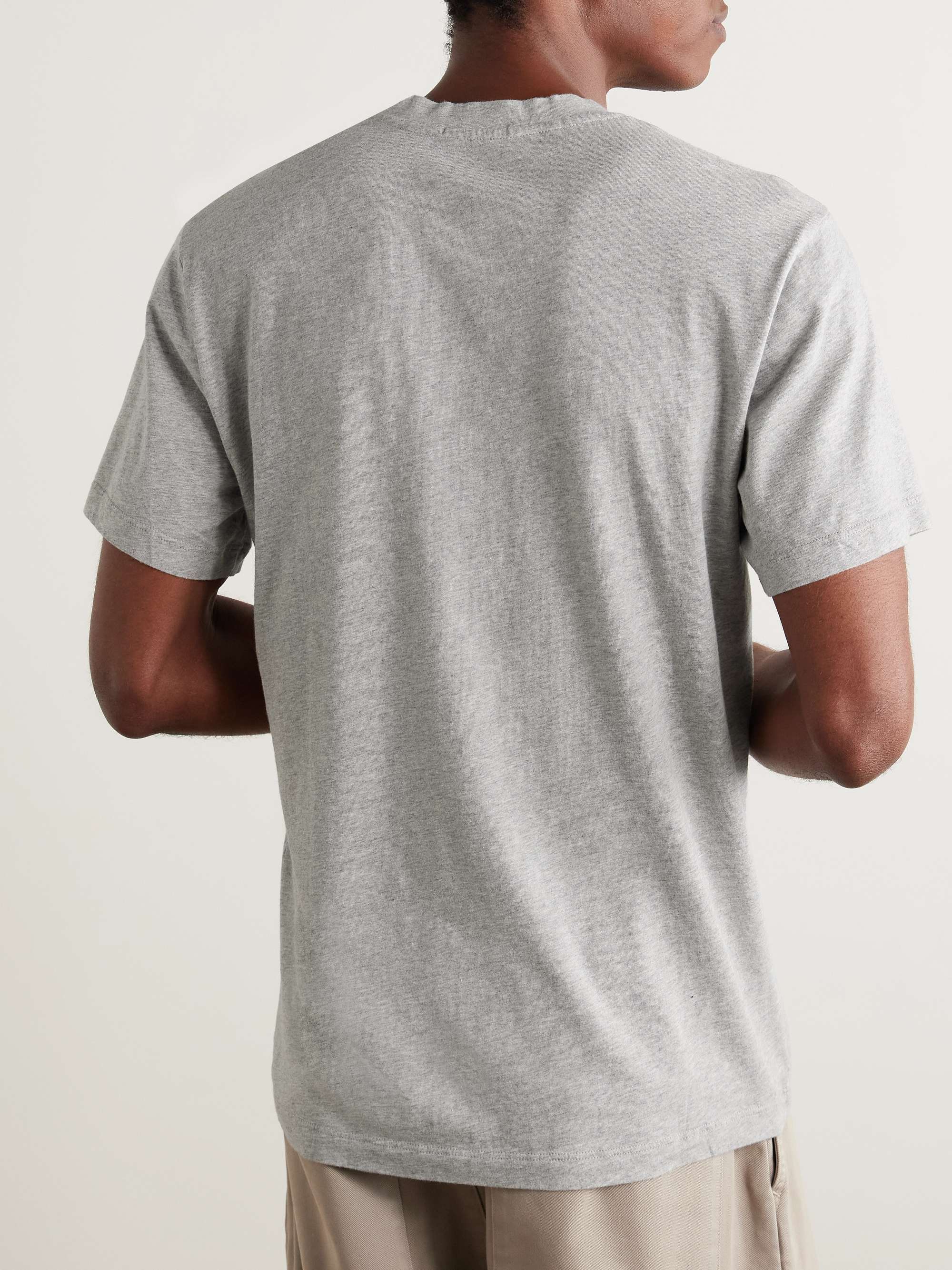 Mélange Combed Cotton-Jersey T-Shirt view