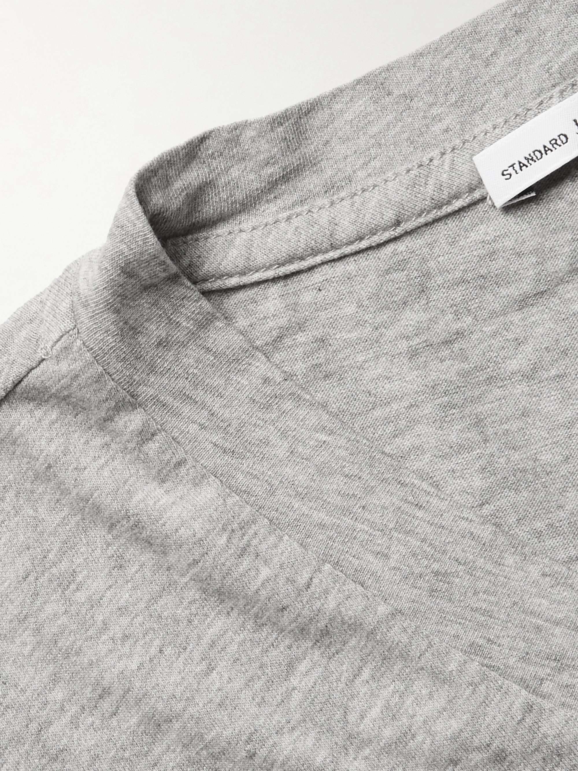 Mélange Combed Cotton-Jersey T-Shirt view