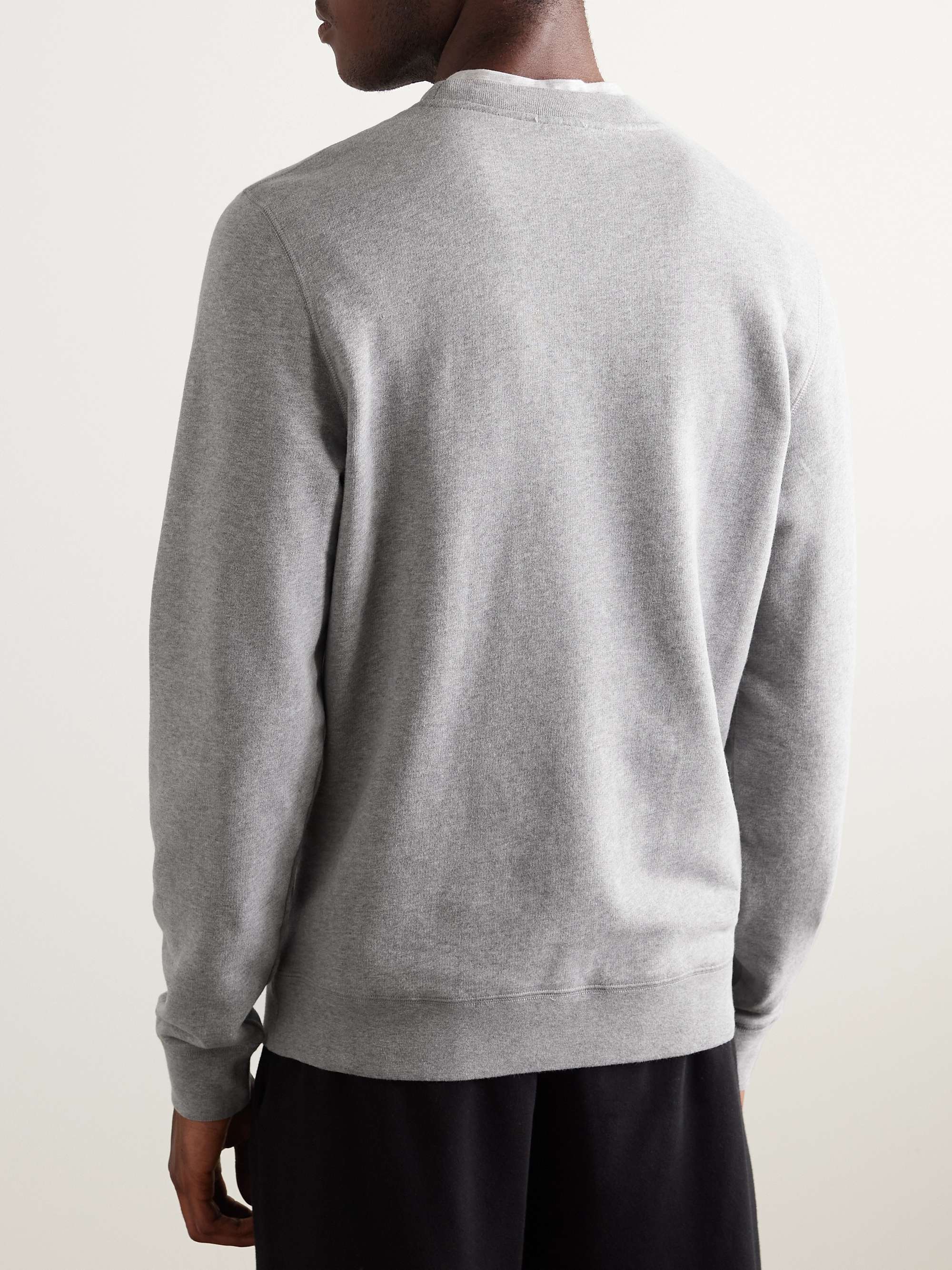 Brushed Loopback Cotton-Jersey Sweatshirt view