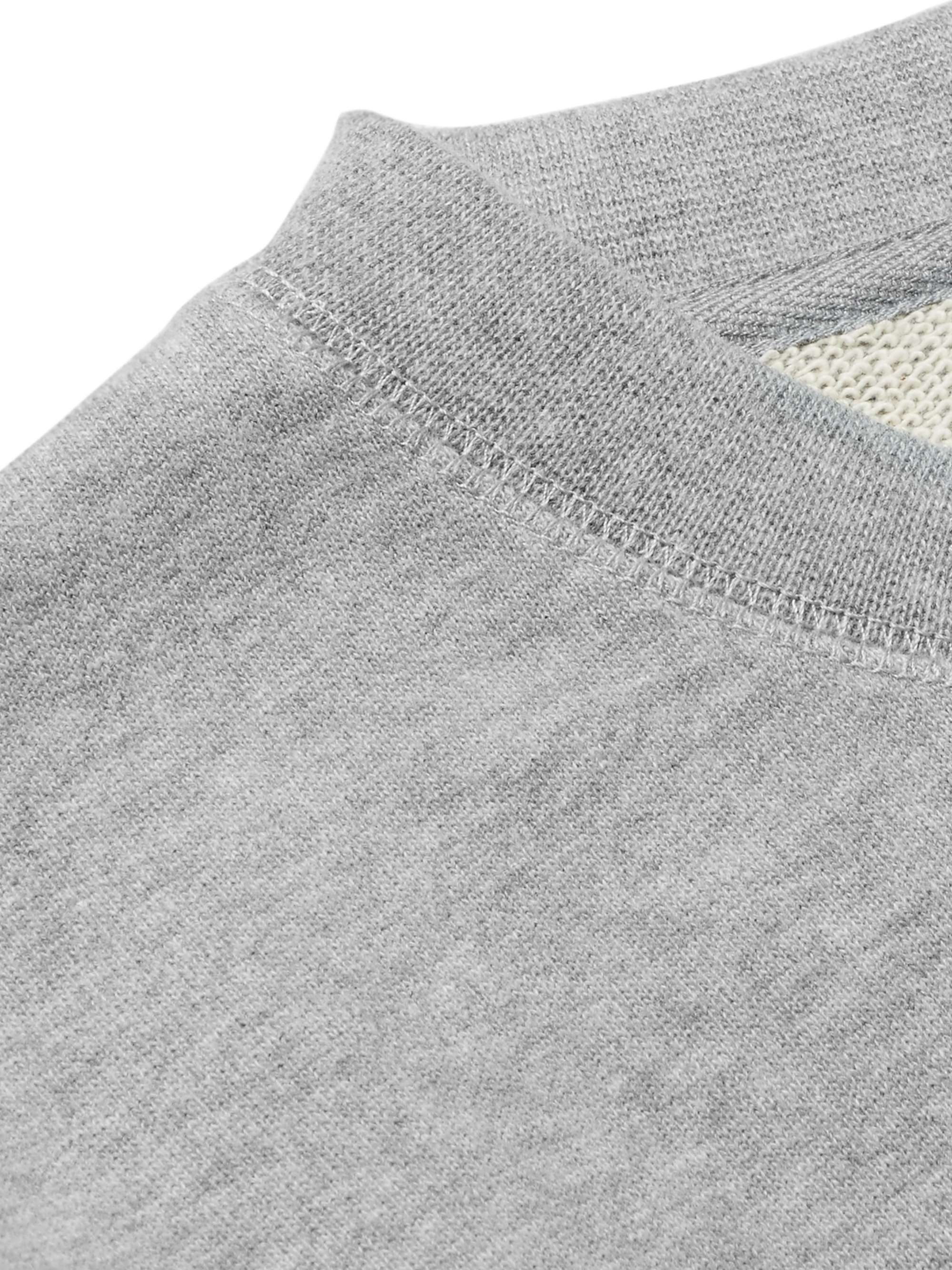 Brushed Loopback Cotton-Jersey Sweatshirt view