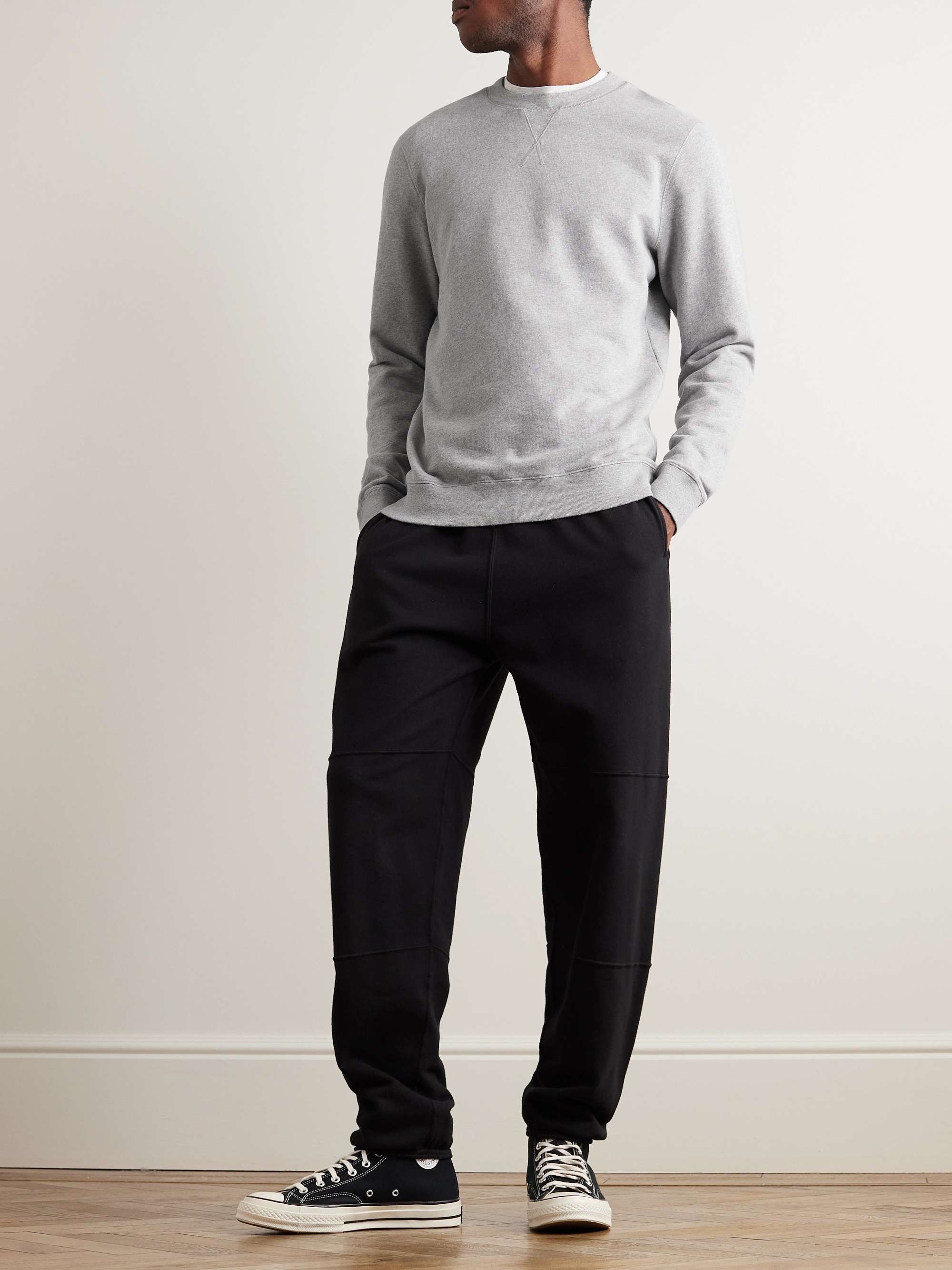 Brushed Loopback Cotton-Jersey Sweatshirt view