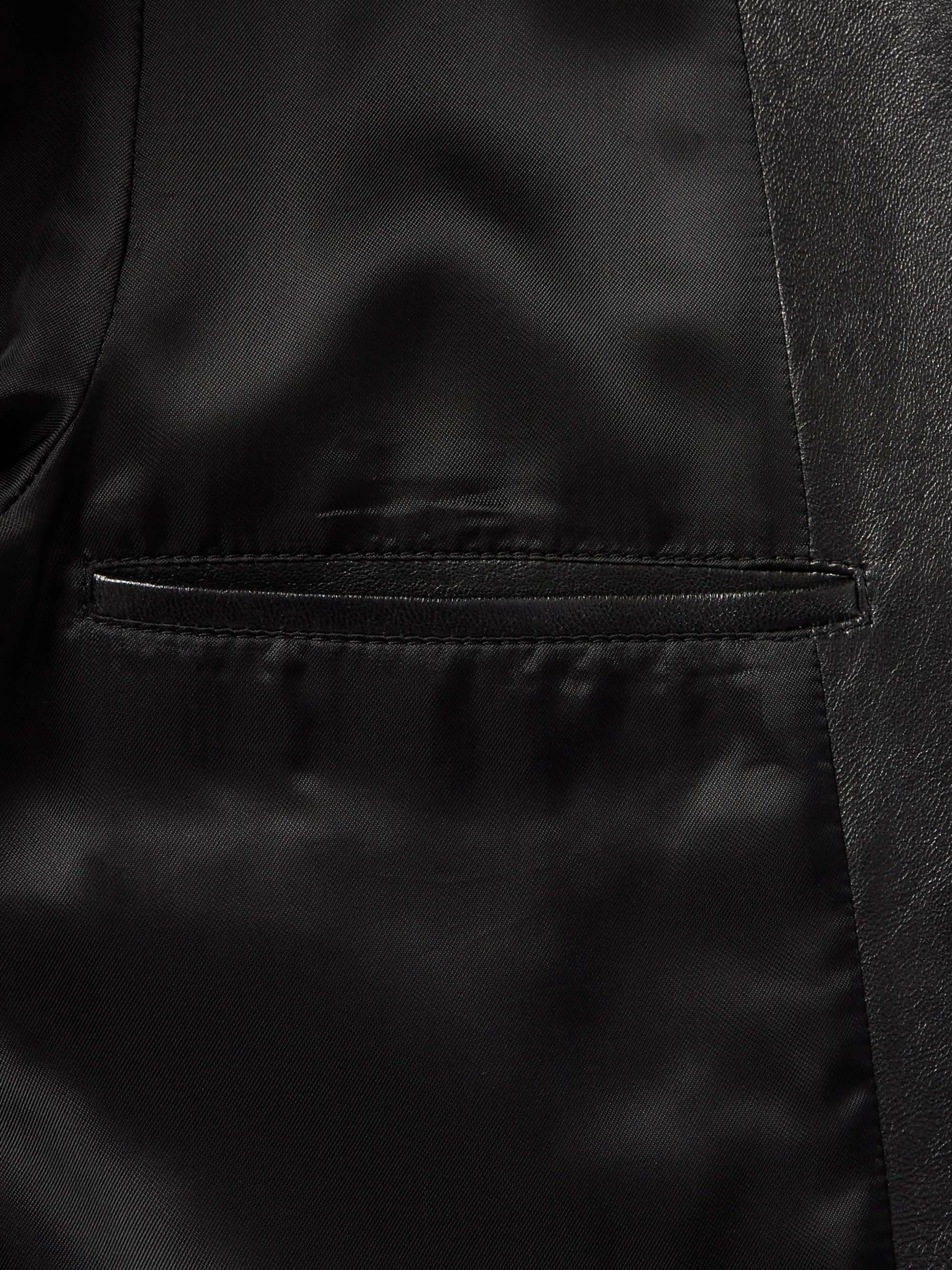 Oversized Leather Blazer view