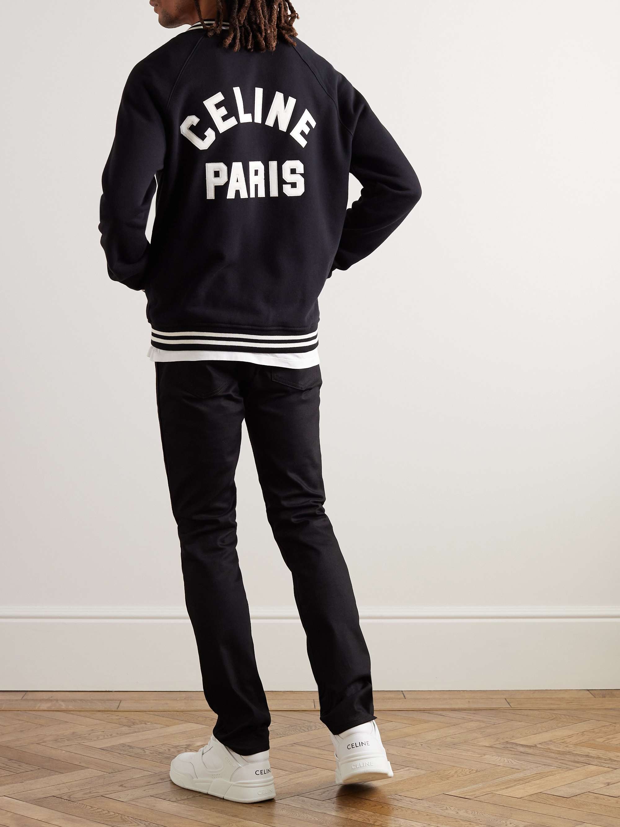 Teddy Logo-Appliquéd Cotton Bomber Jacket view
