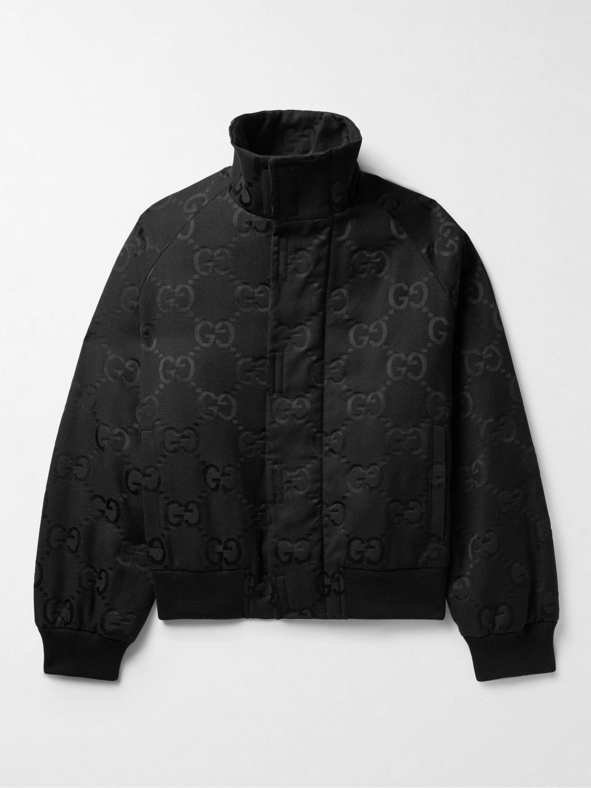 Logo-Jacquard Padded Cotton-Blend Canvas Jacket view